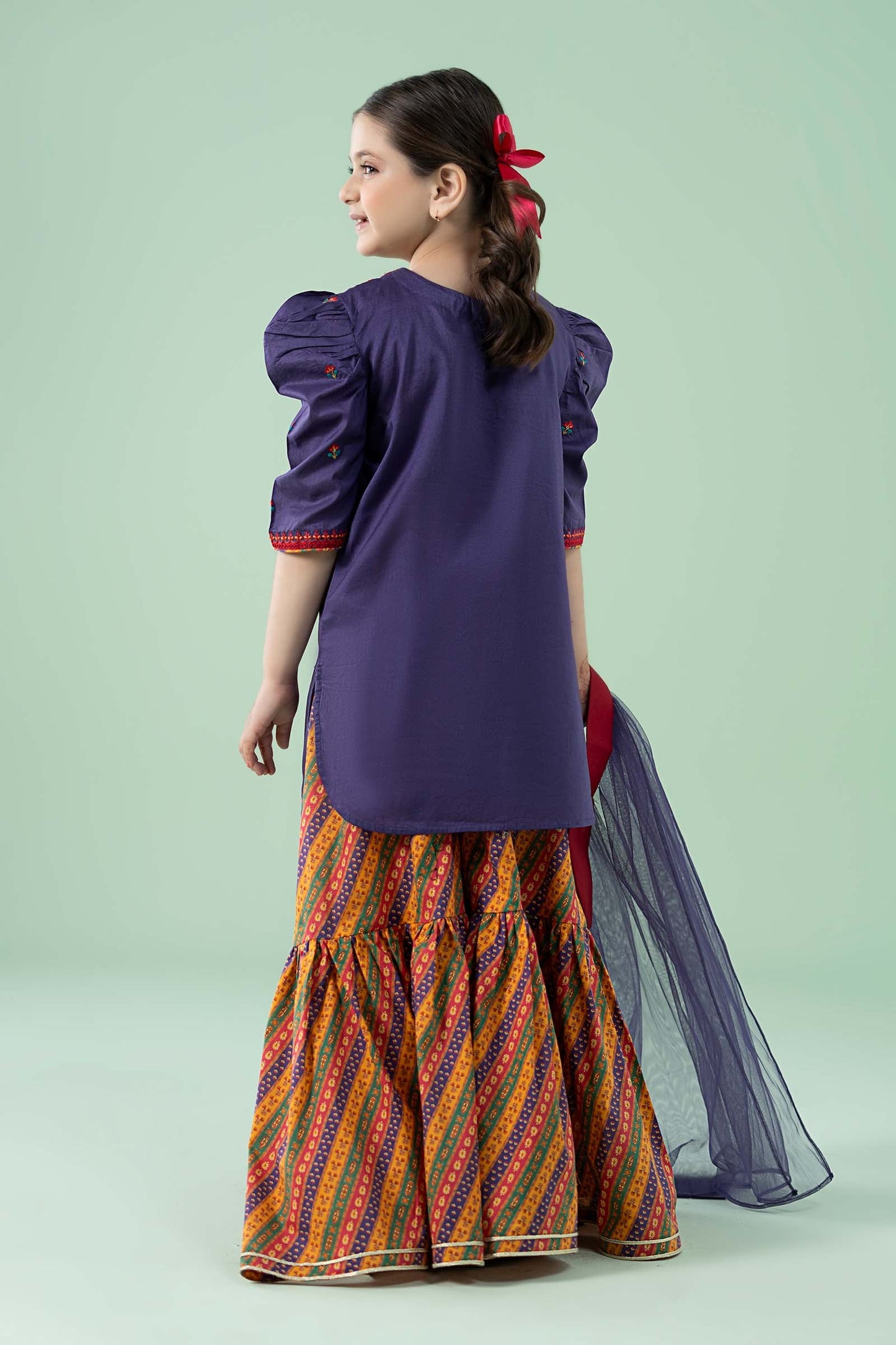 3 Piece Embroidered Lawn Suit - Kids Clothes - available at Maria Faisal in UK and USA