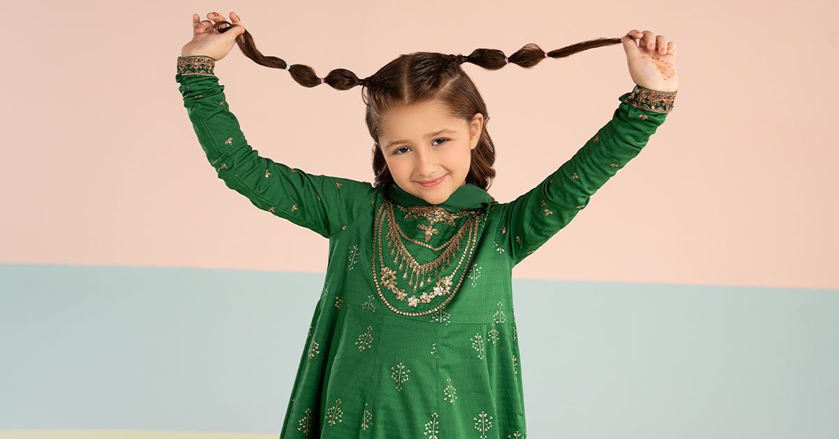 2 Piece Embroidered Lawn Suit - Kids Clothing - available at Maria Faisal in UK and USA.