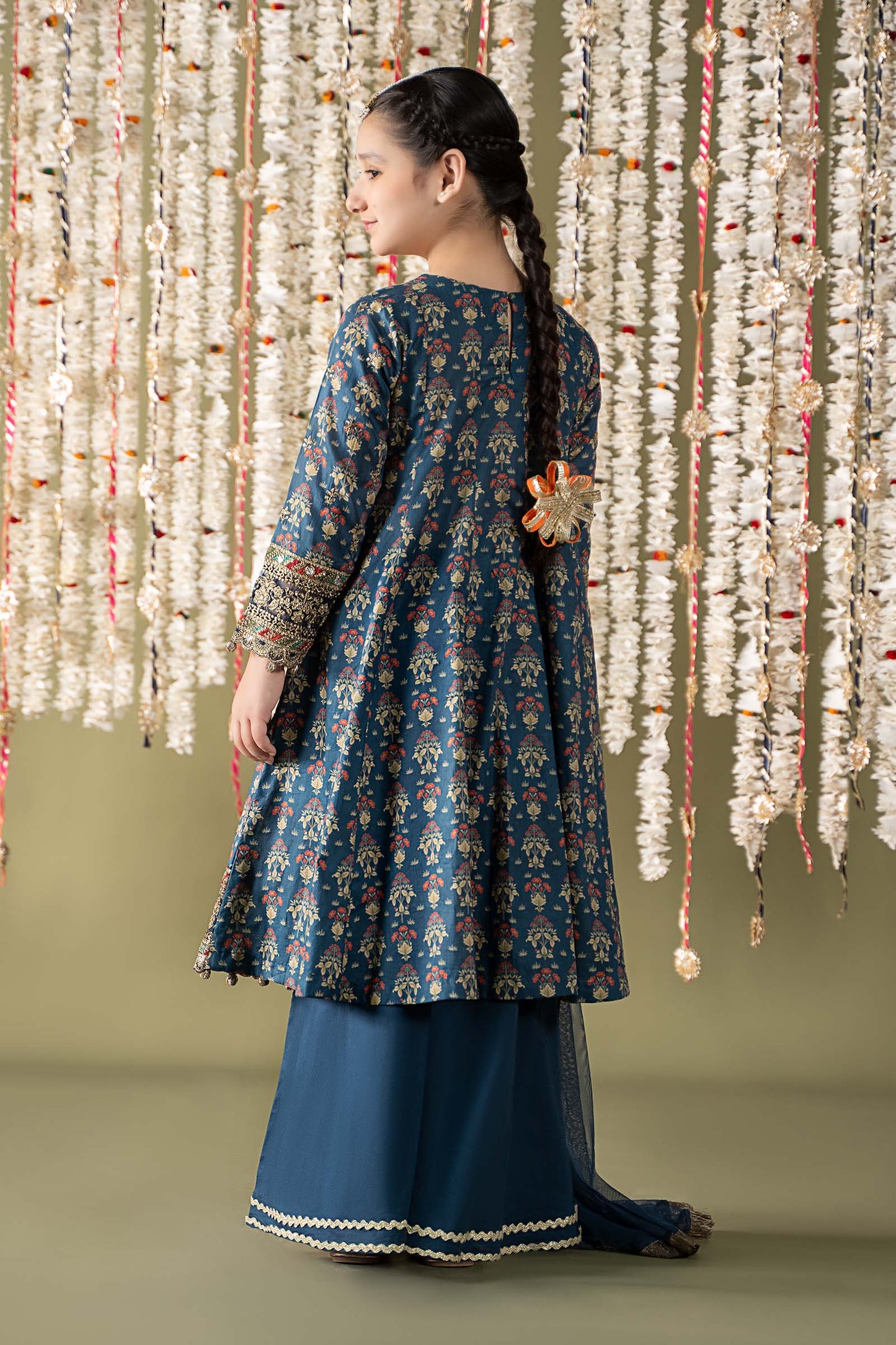 Maria B | 3 Piece Embroidered Lawn Suit | MKD-EF25-05 by Maria Faisal - Registered Vendor of : Maria B - type : Kids Clothes - 100% original wedding dresses