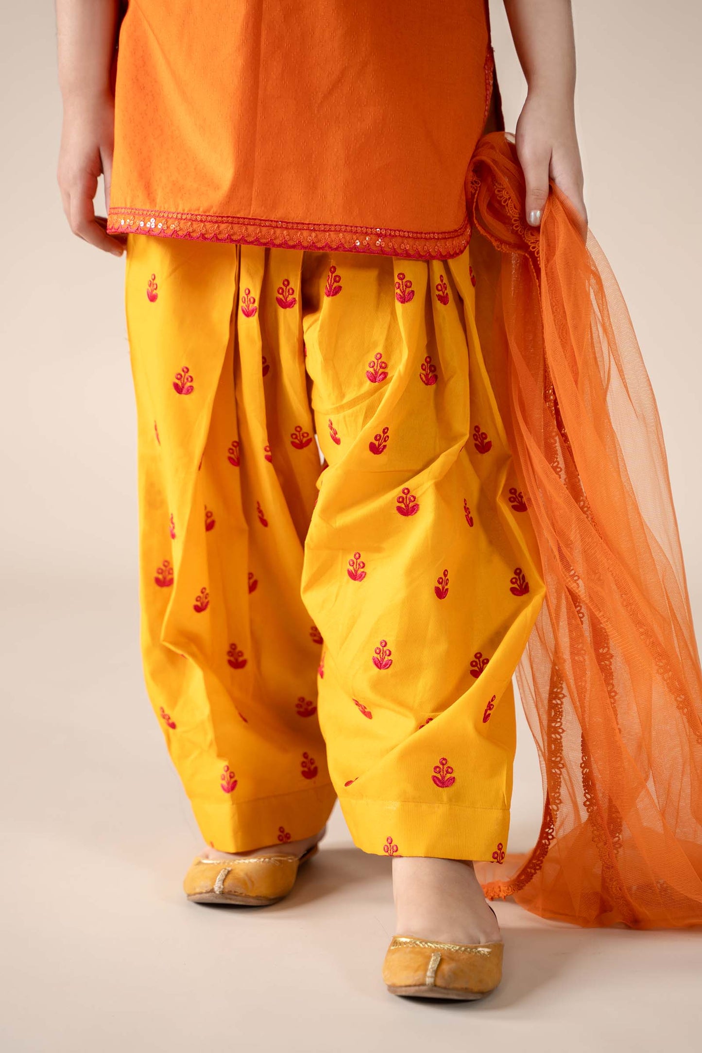 Maria B | 3 Piece Embroidered Dobby Lawn Suit | MKD-EF25-54 by Maria Faisal - Registered Vendor of : Maria B - type : Kids Clothes - 100% original wedding dresses