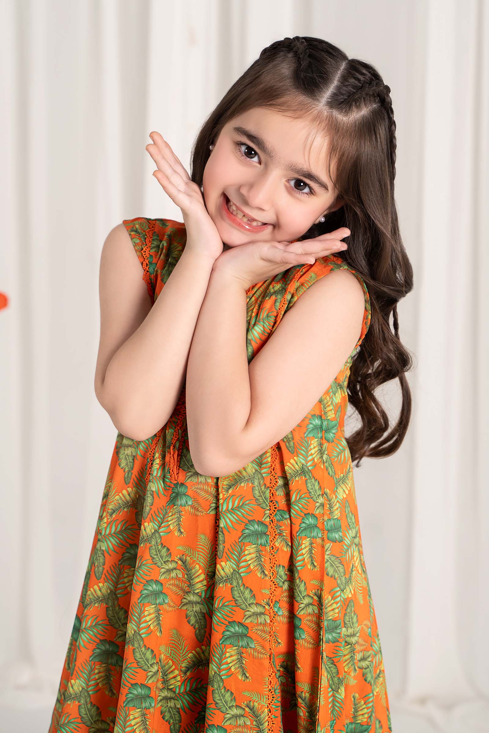 Maria B | 2 Piece Printed Lawn Suit | MKD-EF25-68 by Maria Faisal - Registered Vendor of : Maria B - type : Kids Clothes - 100% original wedding dresses