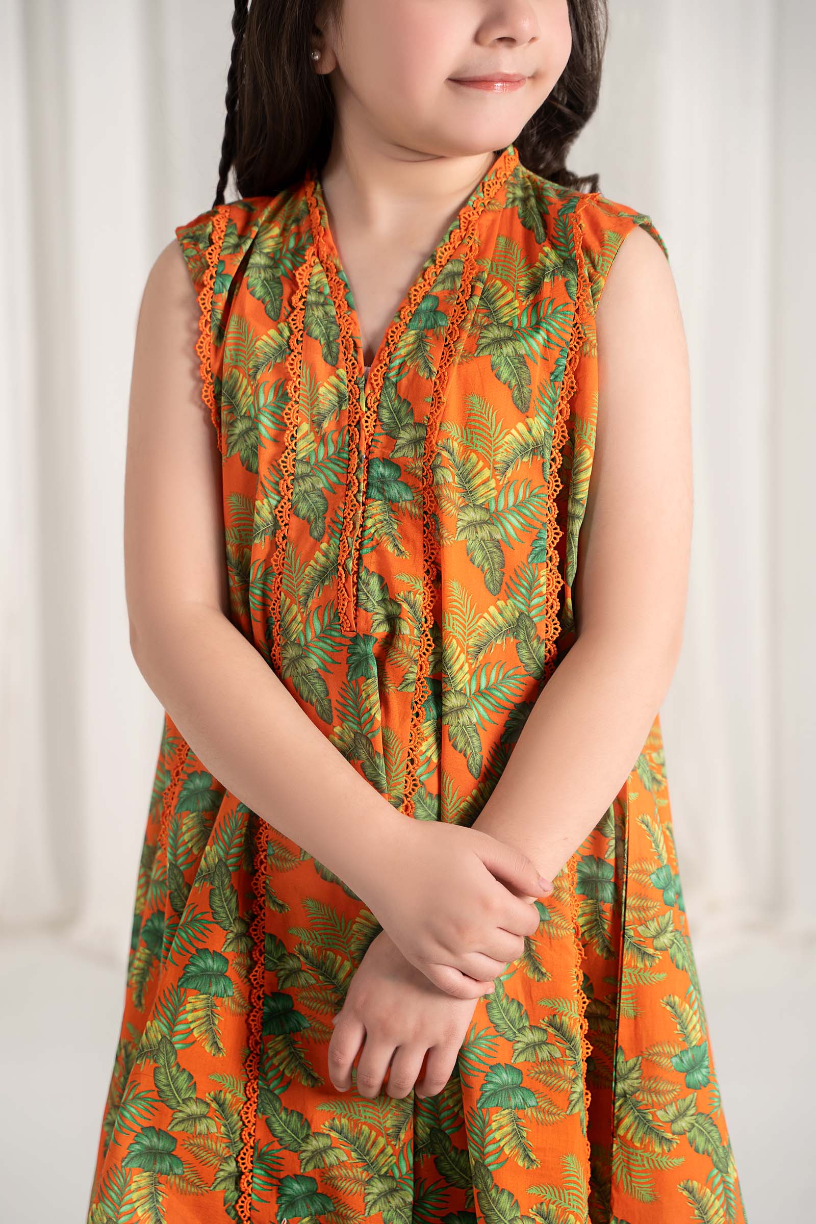 Maria B | 2 Piece Printed Lawn Suit | MKD-EF25-68 by Maria Faisal - Registered Vendor of : Maria B - type : Kids Clothes - 100% original wedding dresses