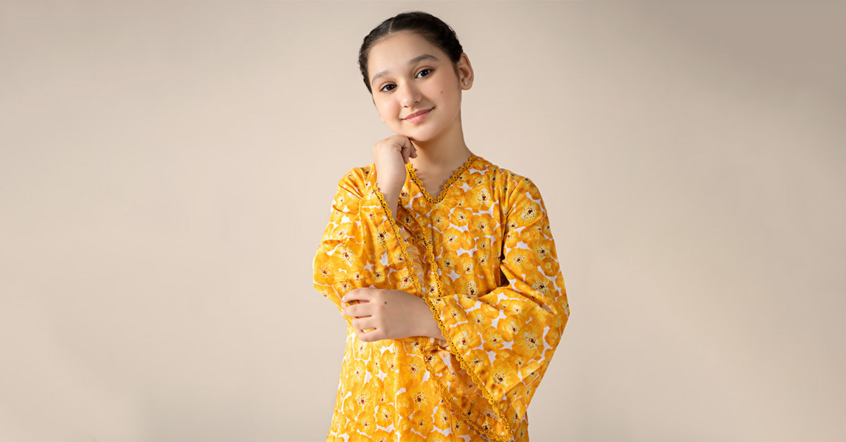 2 Piece Printed Lawn Suit - Kids Clothes - available at Maria Faisal in UK and USA