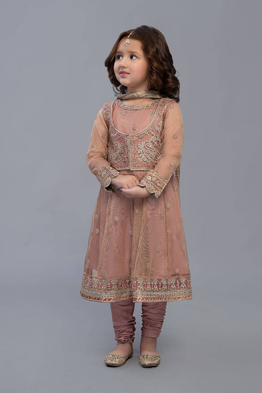 Maria B | 3 Piece Embroidered Suit | MKS-EF23-01R1 by Maria Faisal - Registered Vendor of : Maria B - type : Kids Clothes - 100% original wedding dresses