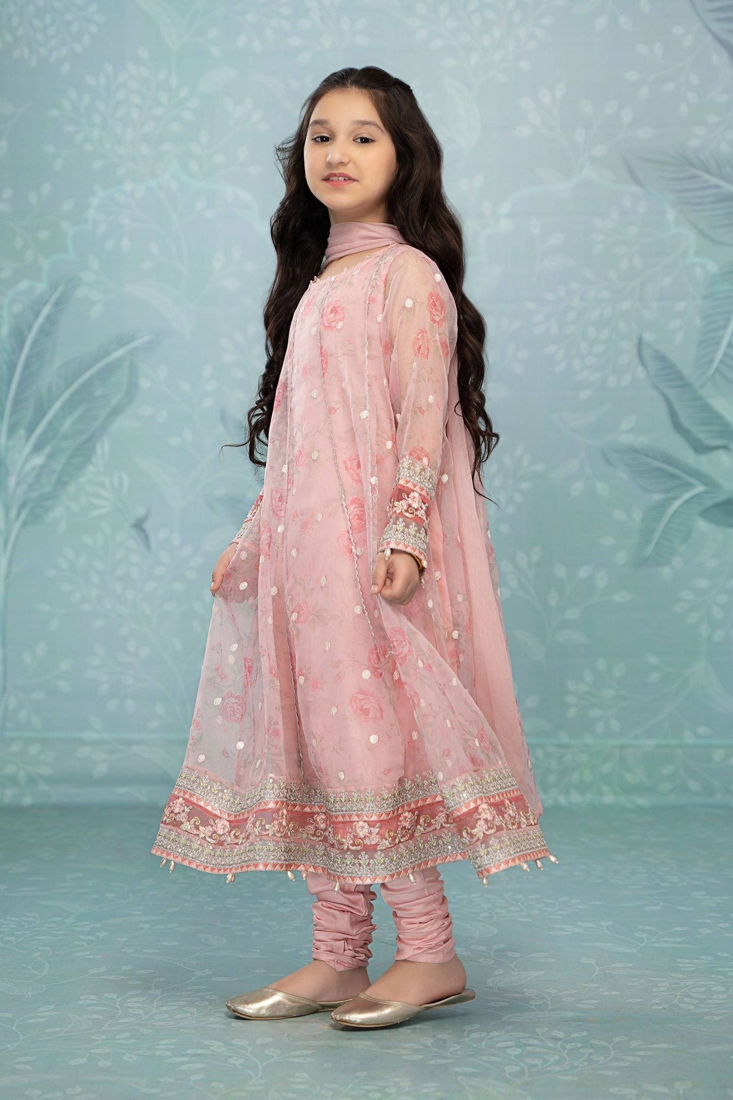 Maria B | 3 Piece Embroidered Lawn | MKS-EF23-03R1 by Maria Faisal - Registered Vendor of : Maria B - type : Kids Clothes - 100% original wedding dresses