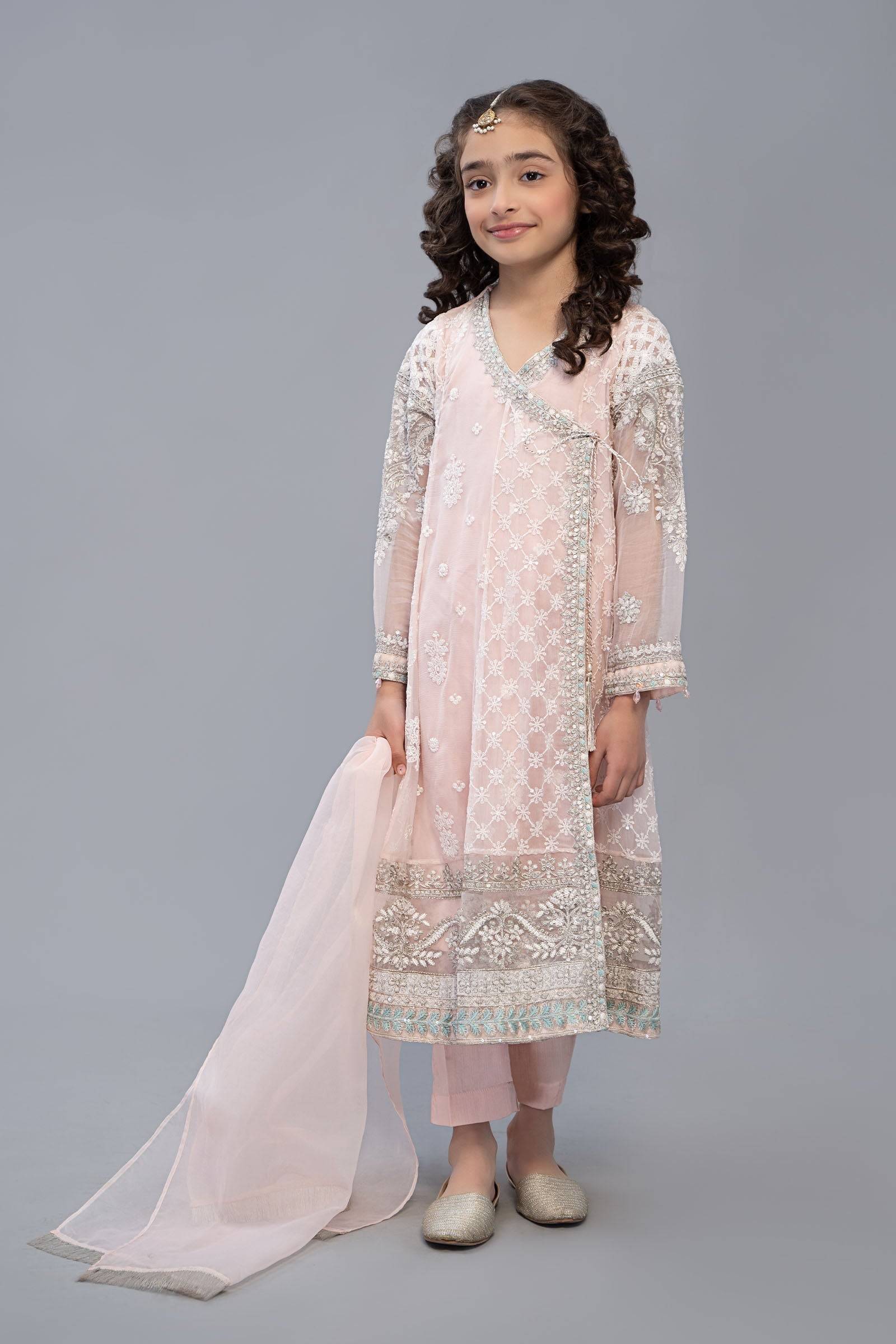 Maria B | 3 Piece Embroidered Suit | MKS-EF23-32R1 by Maria Faisal - Registered Vendor of : Maria B - type : Kids Clothes - 100% original wedding dresses