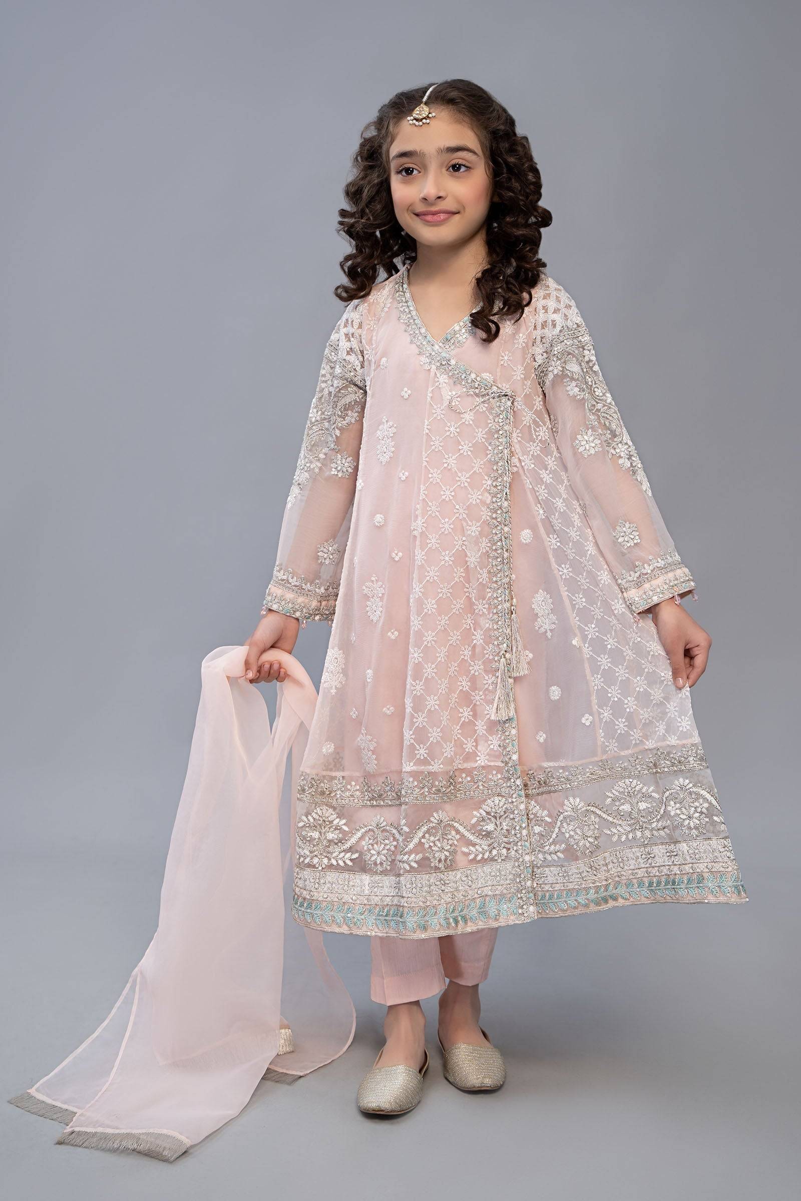 Maria B | 3 Piece Embroidered Suit | MKS-EF23-32R1 by Maria Faisal - Registered Vendor of : Maria B - type : Kids Clothes - 100% original wedding dresses