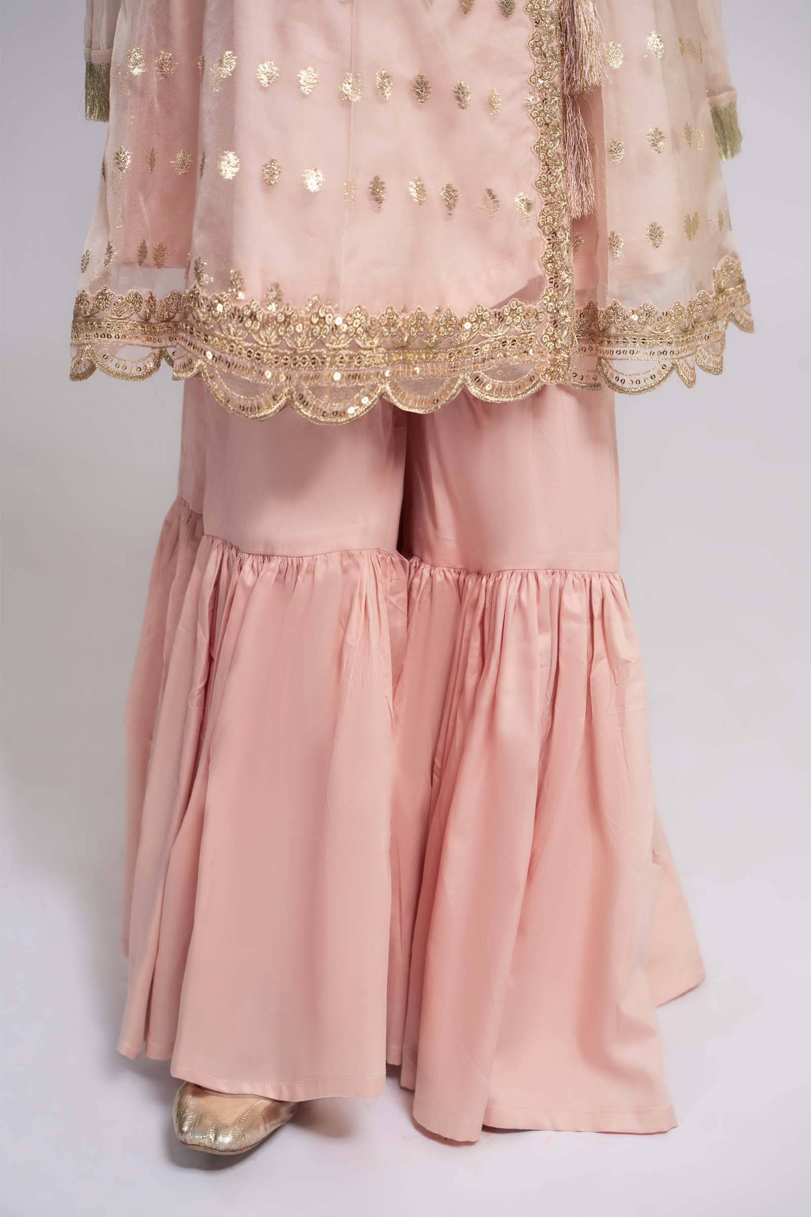 Maria B | 3 Piece Embroidered Organza Suit | MKS-EF24-18 by Maria Faisal - Registered Vendor of : Maria B - type : Kids Clothes - 100% original wedding dresses