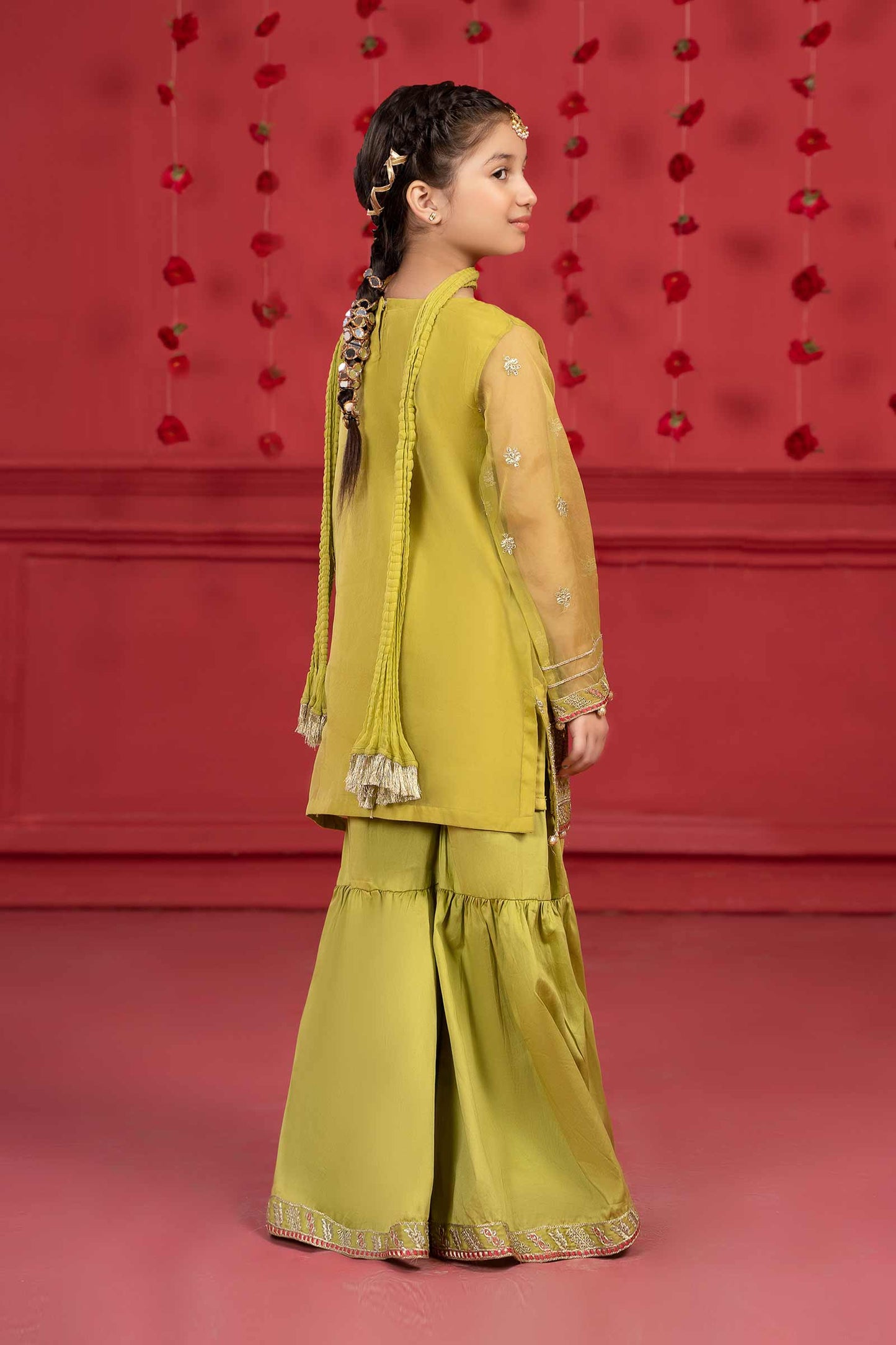 Maria B | Suit Green MKS-W23-27 by Maria Faisal - Registered Vendor of : Maria B - type : Kids Clothes - 100% original wedding dresses