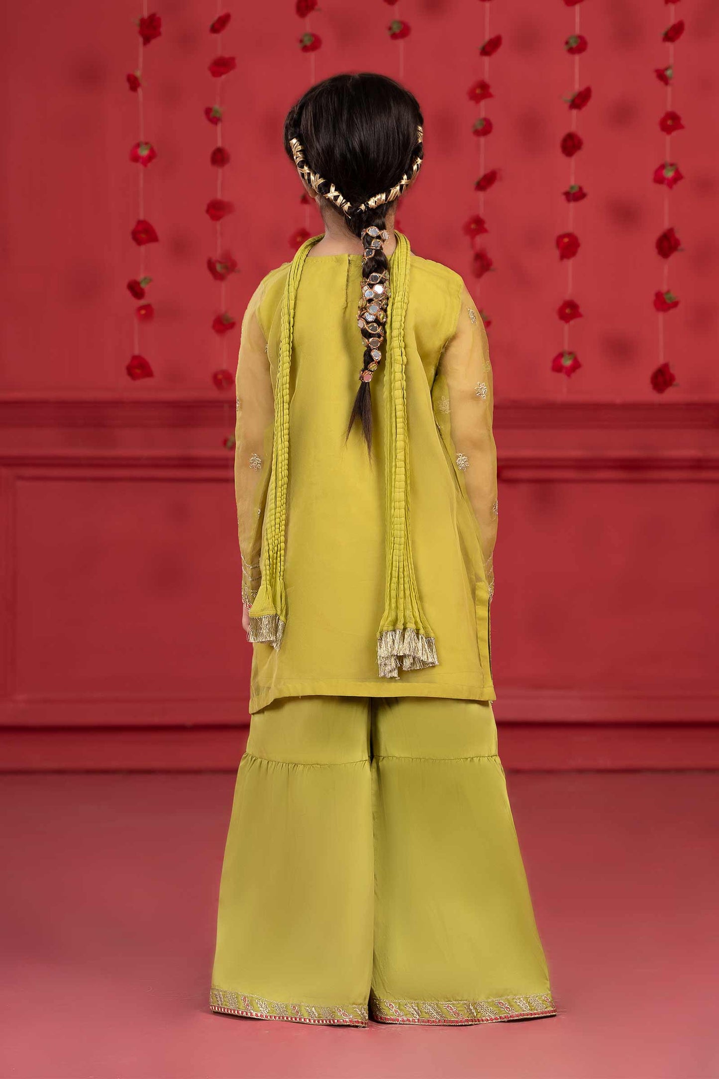 Maria B | Suit Green MKS-W23-27 by Maria Faisal - Registered Vendor of : Maria B - type : Kids Clothes - 100% original wedding dresses