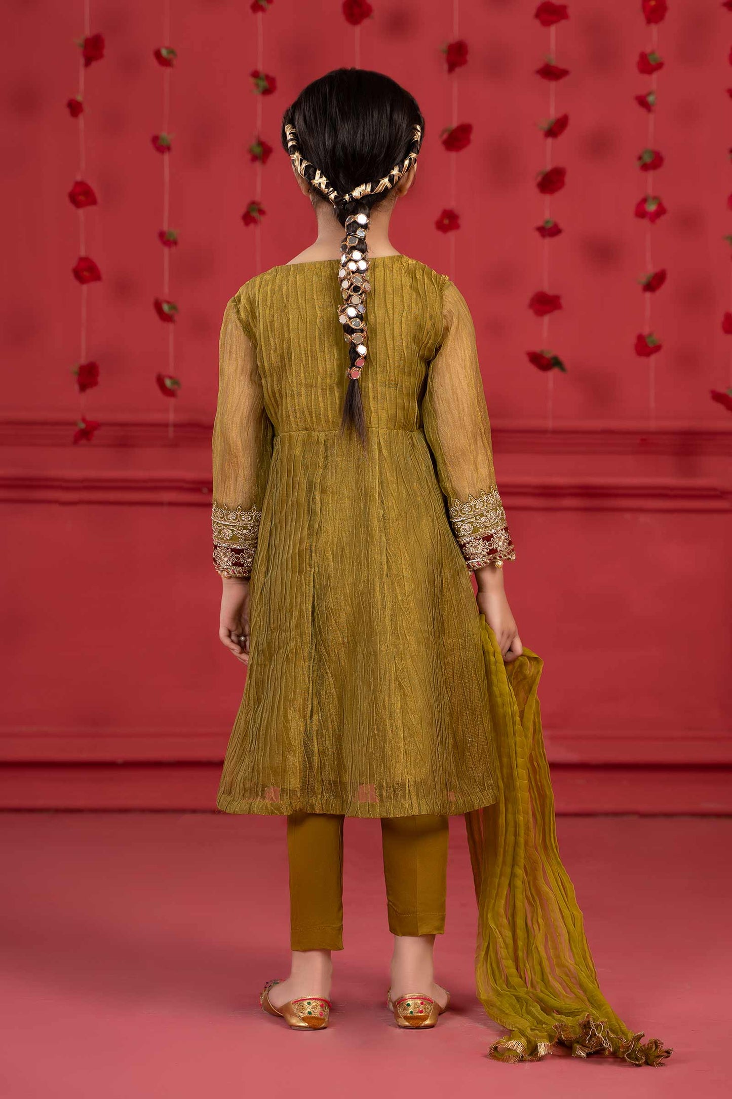 Maria B | Suit Green MKS-W23-33 by Maria Faisal - Registered Vendor of : Maria B - type : Kids Clothes - 100% original wedding dresses