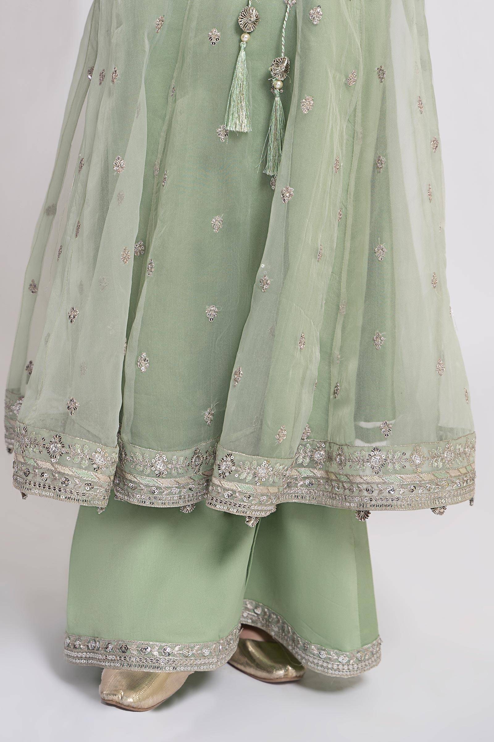 Maria B | 3 Piece Embroidered Organza Suit | MKS-EF24-15 by Maria Faisal - Registered Vendor of : Maria B - type : Kids Clothes - 100% original wedding dresses