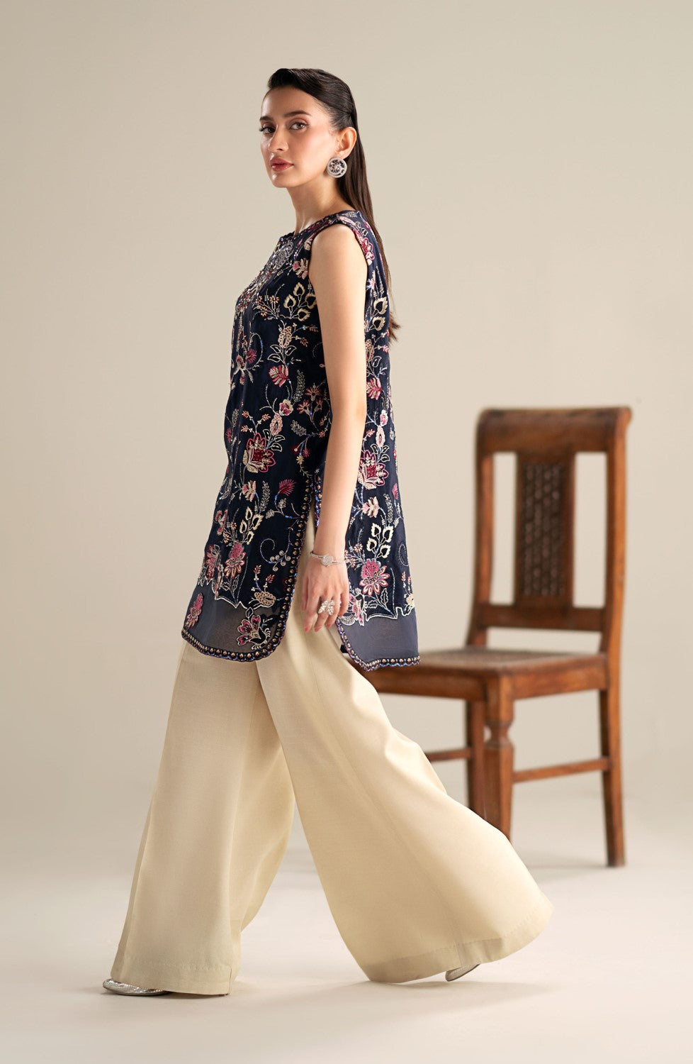 Maryum N Maria | Lagom Ready to Wear | CALLA - MS-24196/996 - Designer Dress with Intricate embroidery and embellishments. Shop elegent wedding dress at Maria Faisal.