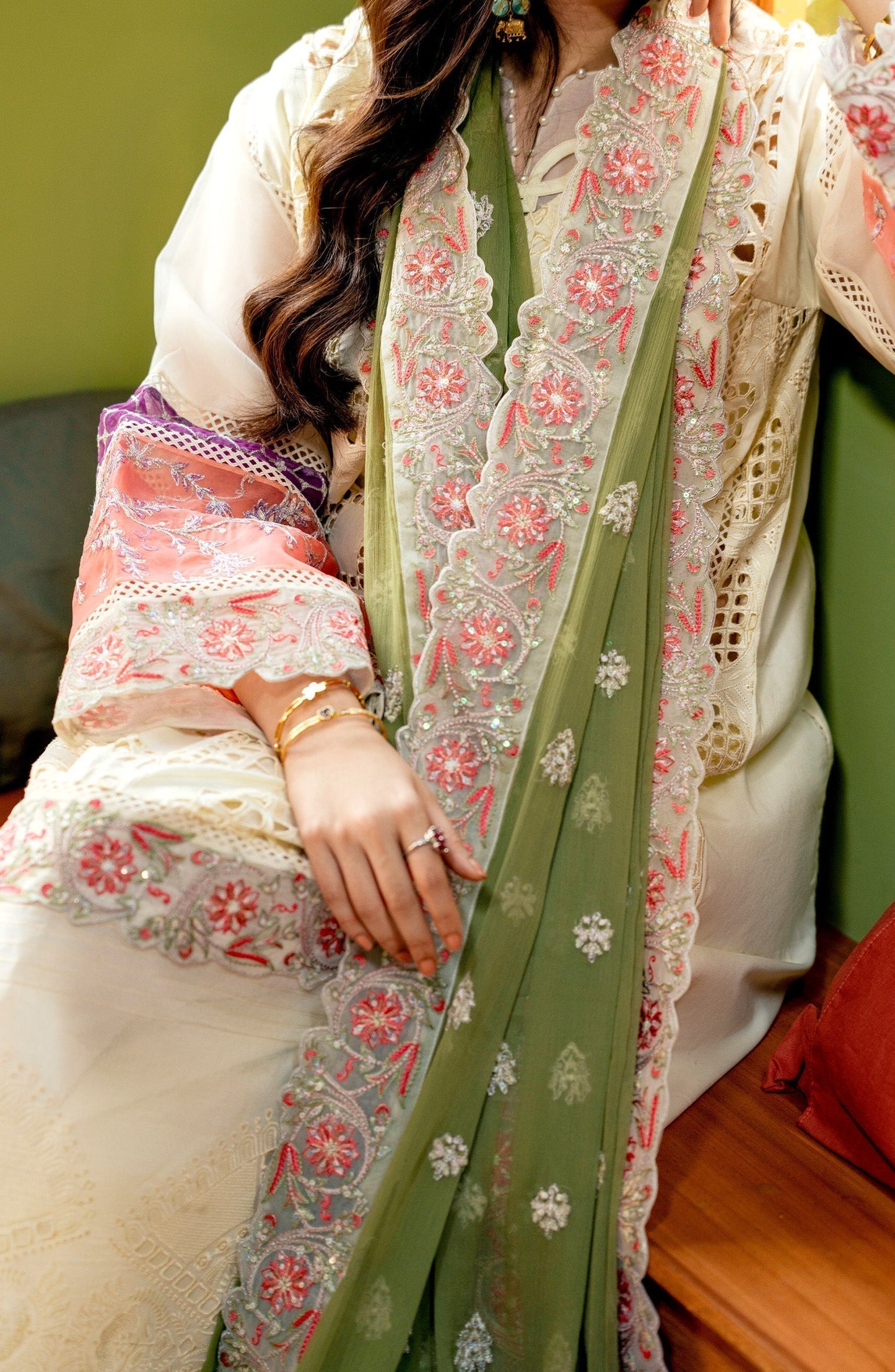 Maryum N Maria | Luxury Lawn 24 | Dina - Ladies Clothes - Maria Faisal