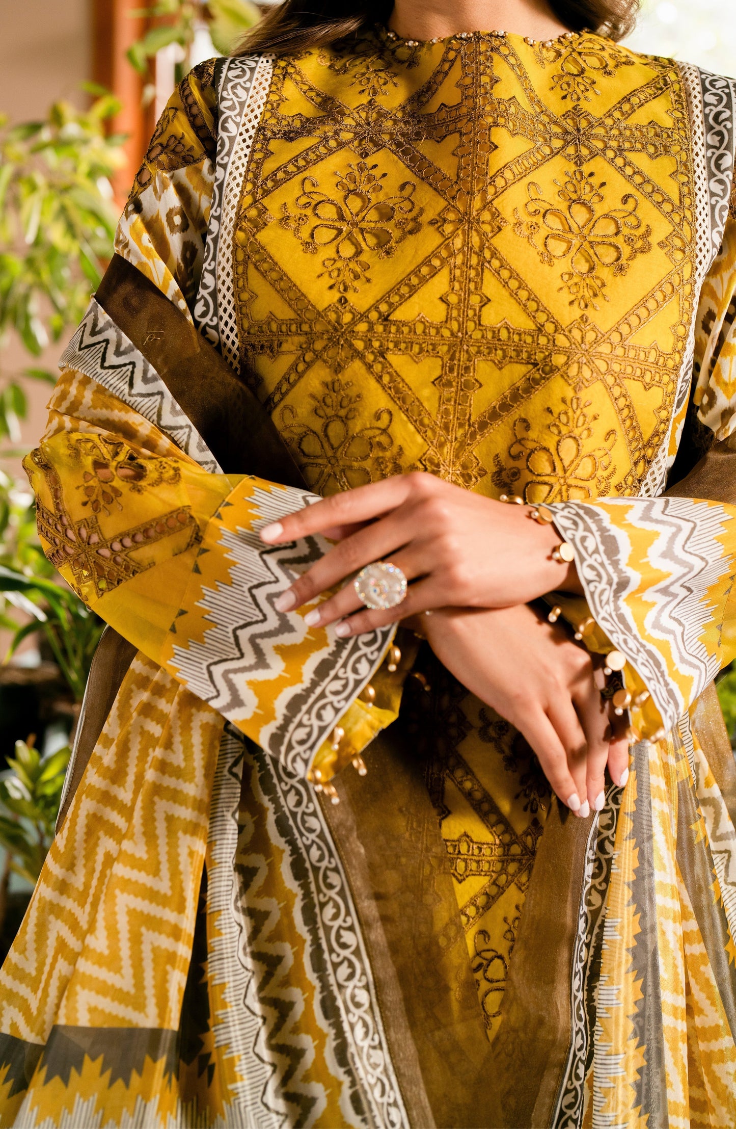 Maryum N Maria | Luxury Lawn 24 | Layla - Ladies Clothes - Maria Faisal
