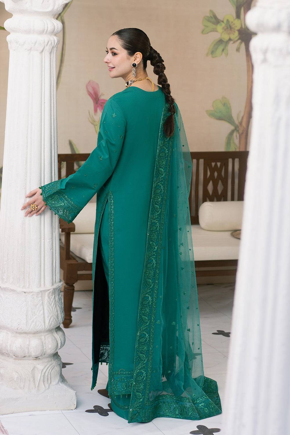 Maryum N Maria | Eid Luxury Lawn 25 | AFAREEN - MS50149 by Maria Faisal - Registered Vendor of : Maryum N Maria - type : Ladies Clothes - 100% original wedding dresses