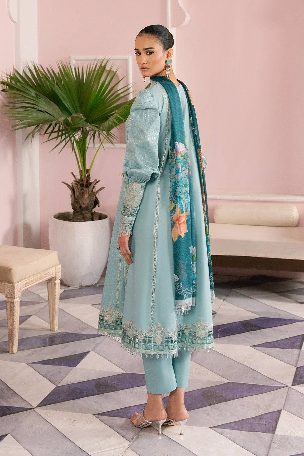 Maryum N Maria | Eid Luxury Lawn 25 | ATOOSH - MS50158 by Maria Faisal - Registered Vendor of : Maryum N Maria - type : Ladies Clothes - 100% original wedding dresses