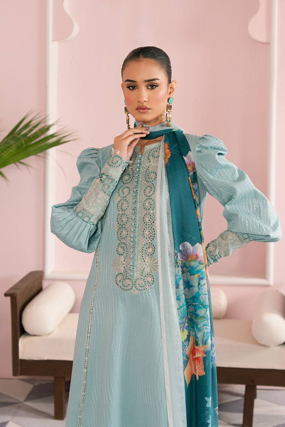Maryum N Maria | Eid Luxury Lawn 25 | ATOOSH - MS50158 by Maria Faisal - Registered Vendor of : Maryum N Maria - type : Ladies Clothes - 100% original wedding dresses