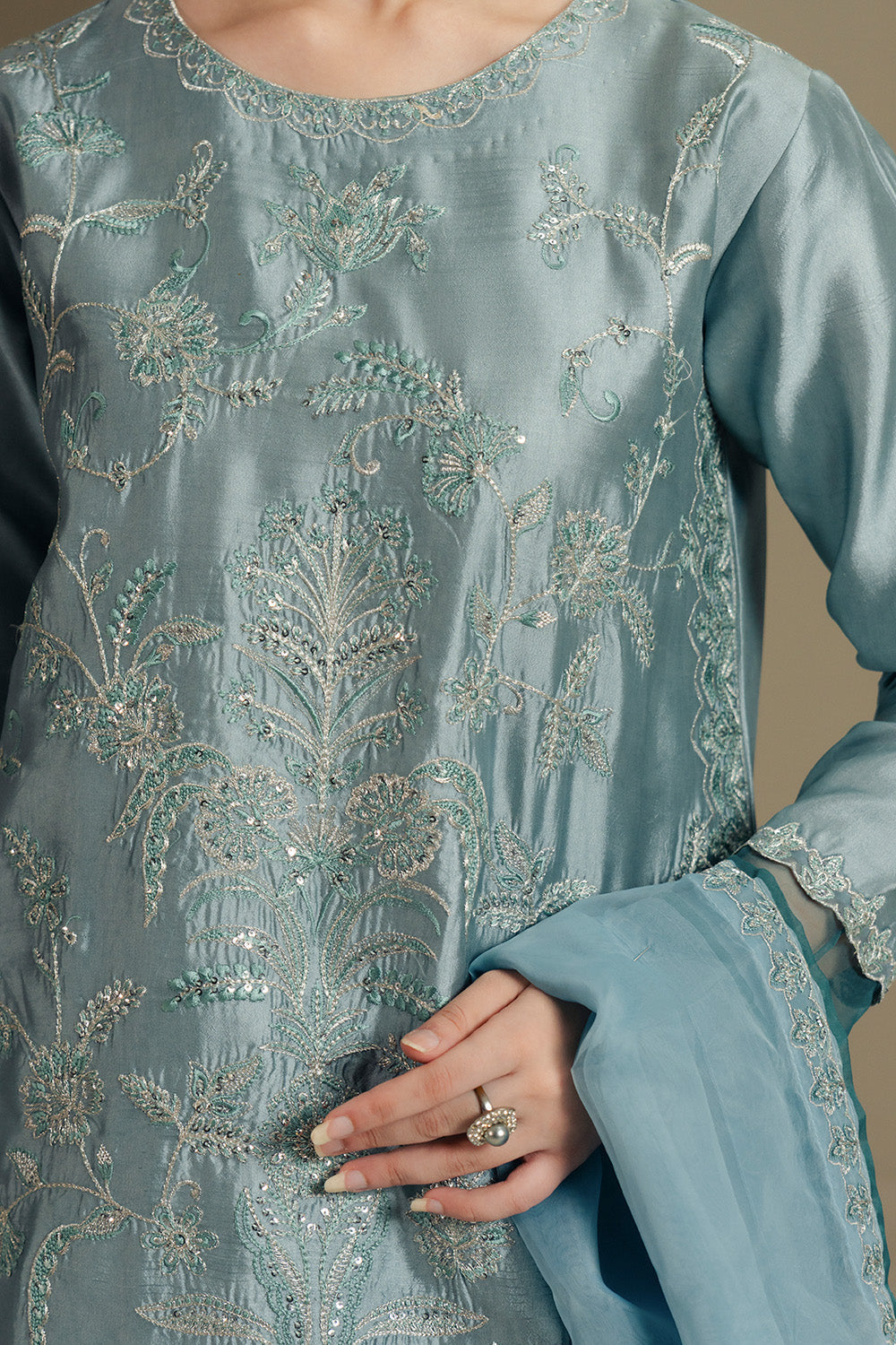 Maryum N Maria | Lyla Pret | MYSAA - MS50373 - Formal Dress - available at Maria Faisal in UK and USA.