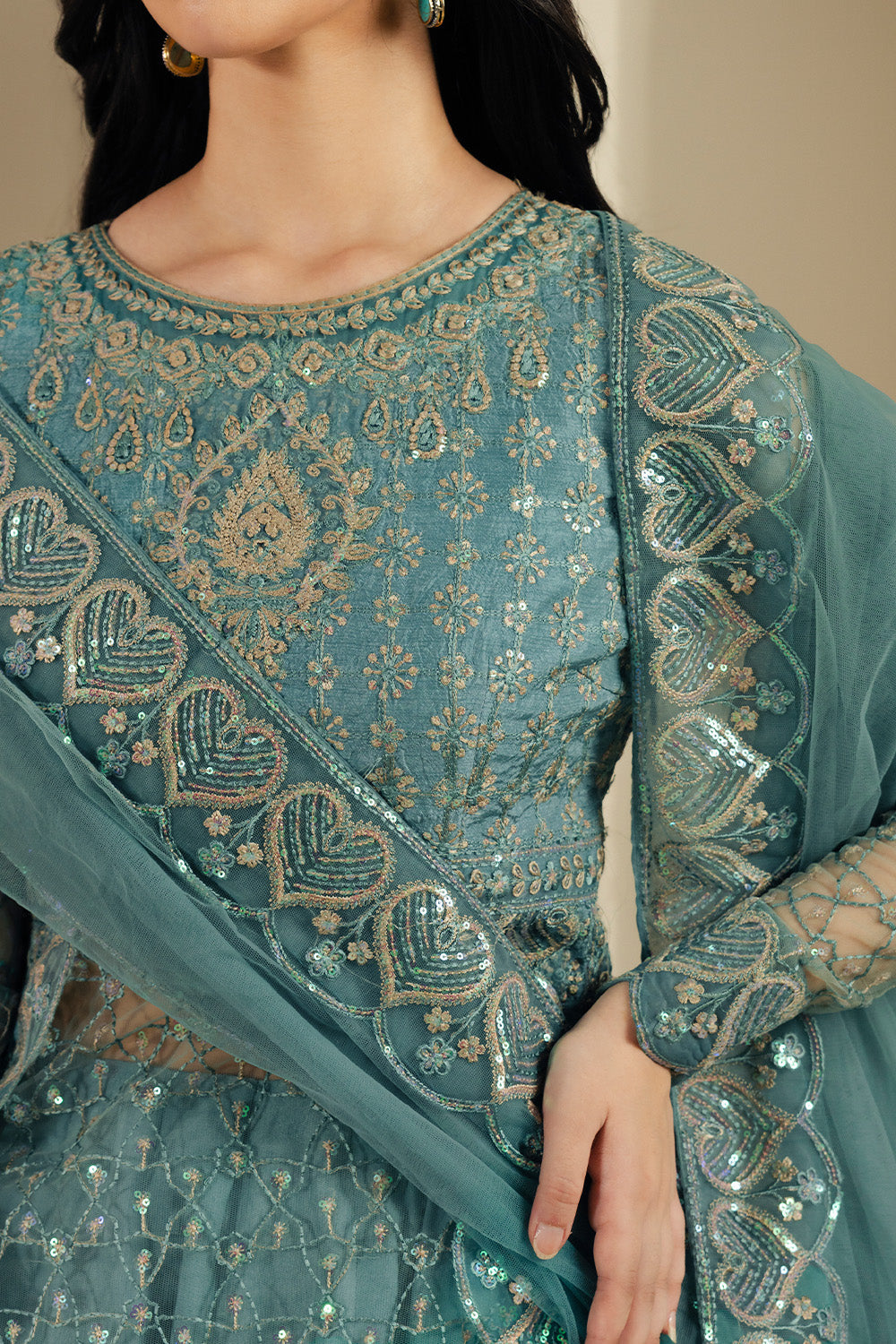 Maryum N Maria | Lyla Pret | KHAIA - MS50375 - Formal Dress - available at Maria Faisal in UK and USA.