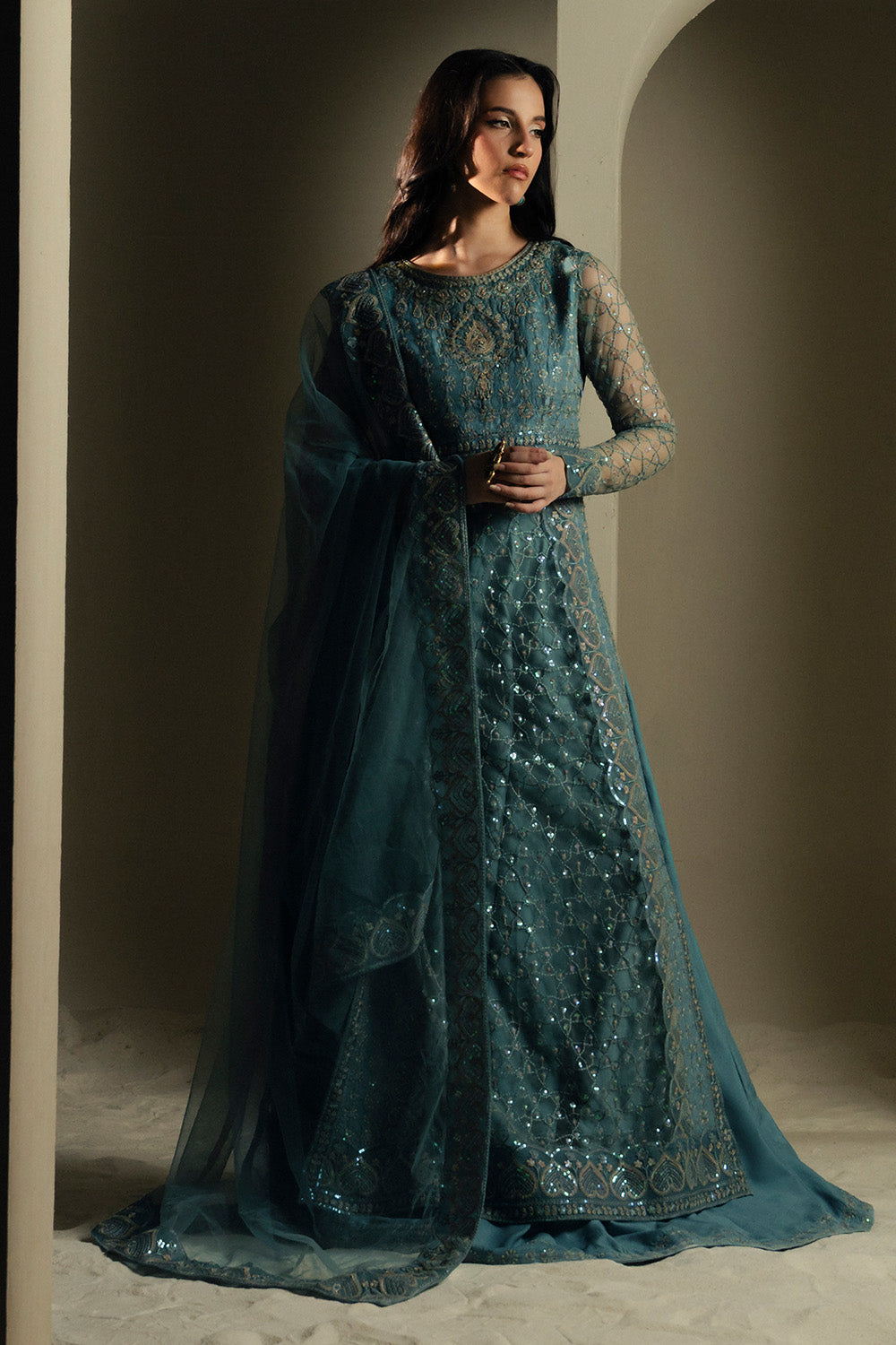 Maryum N Maria | Lyla Pret | KHAIA - MS50375 - Formal Dress - available at Maria Faisal in UK and USA.