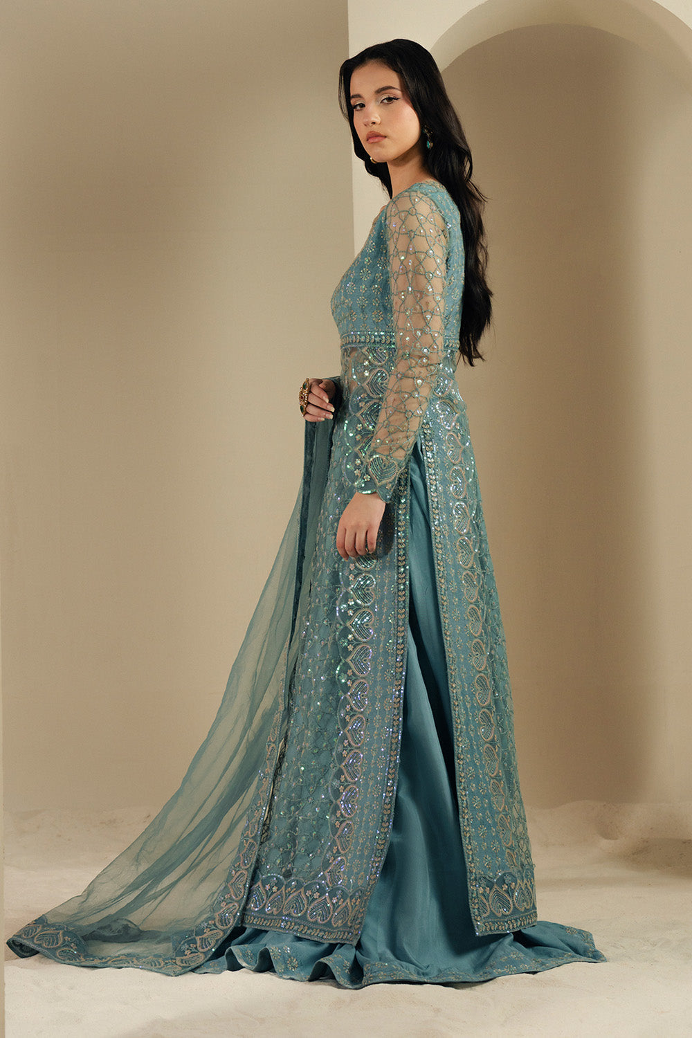 Maryum N Maria | Lyla Pret | KHAIA - MS50375 - Formal Dress - available at Maria Faisal in UK and USA.