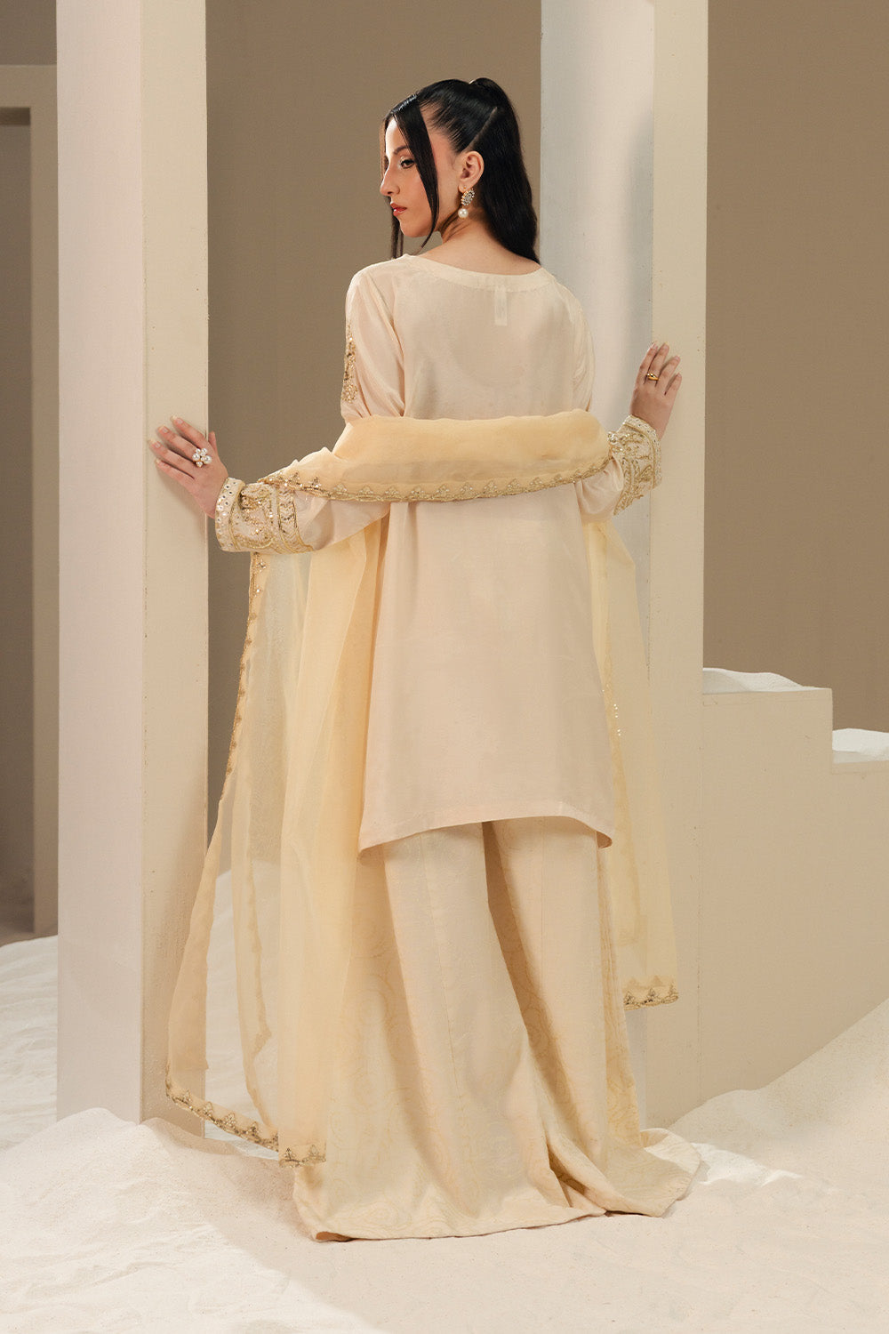 Maryum N Maria | Lyla Pret | LAGOM - MS50377 - Formal Dress - available at Maria Faisal in UK and USA.