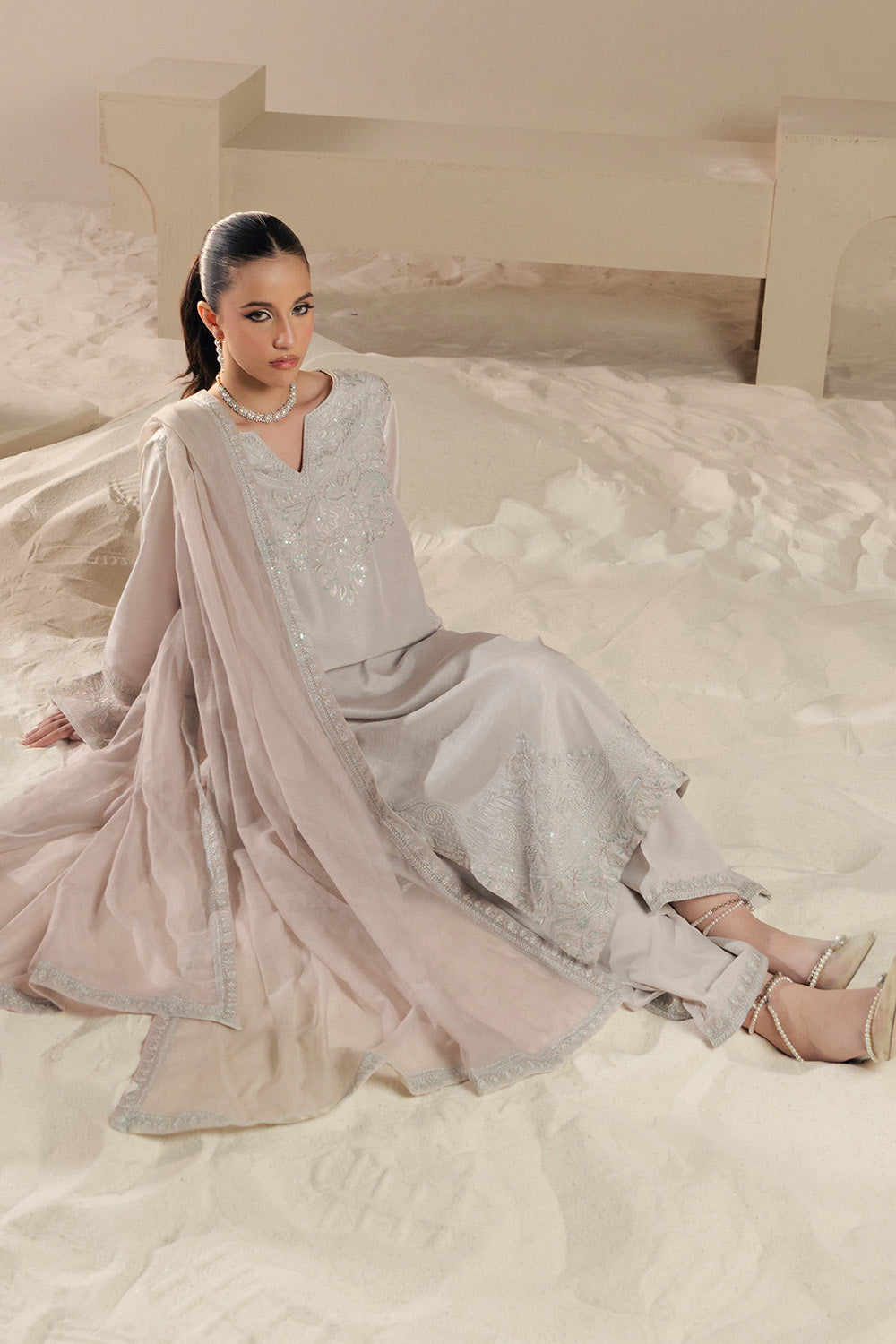 Maryum N Maria | Lyla Pret | VICI - MS50384 - Formal Dress - available at Maria Faisal in UK and USA.