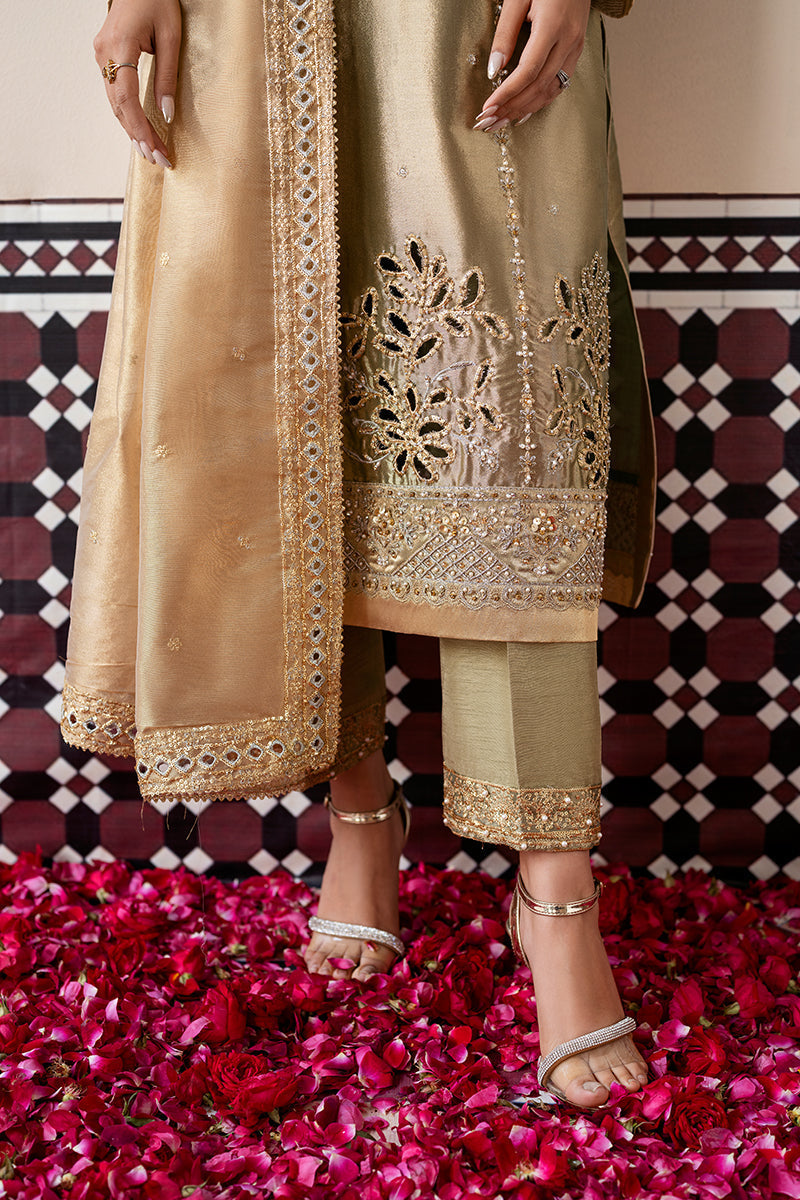Mushq | Sunehri Lama Silk | Soraya - Formal Dress - available at Maria Faisal in UK and USA.