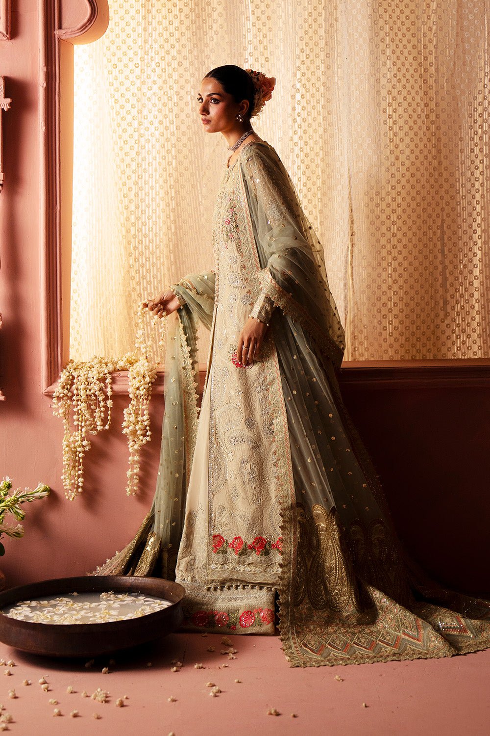 Maryum N Maria | Luxury Silk | ENGAGEMENT HUES - MSS5903 - Luxury Dress - available at Maria Faisal in UK and USA.