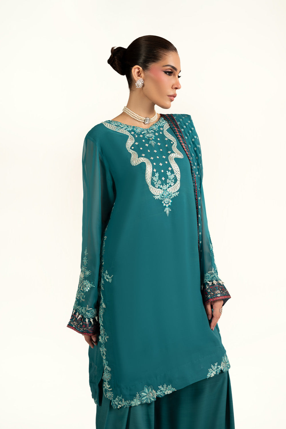 Maryum N Maria | Clestine Luxe Pret | MIRELINA - Luxury Dress - available at Maria Faisal in UK and USA.