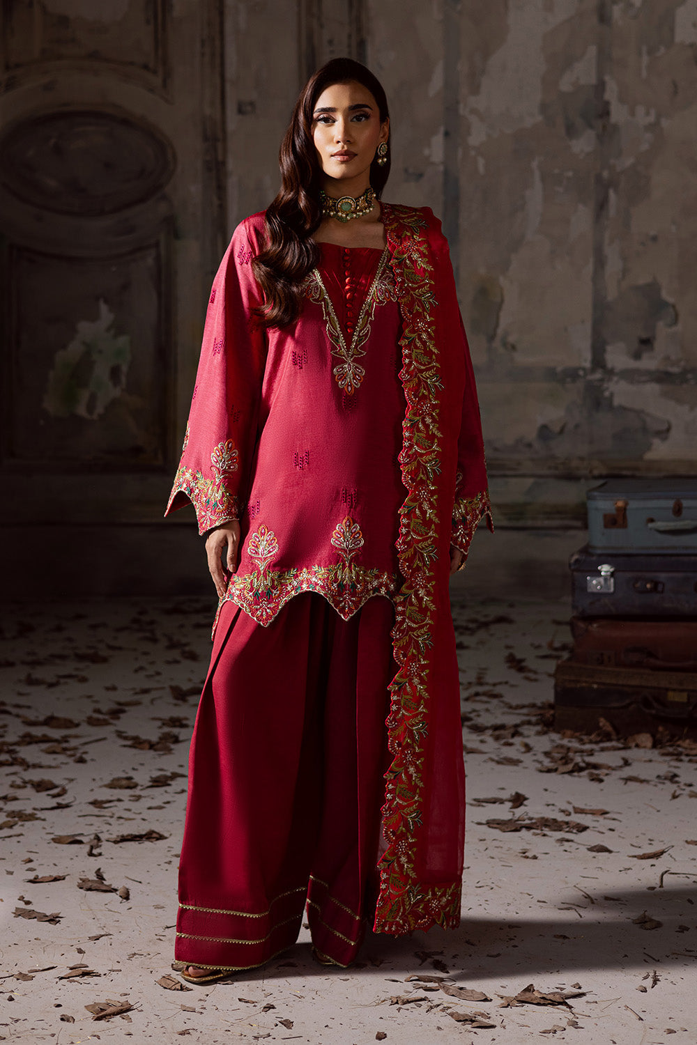 Maryum N Maria | Zarq Festive | ALEEN - MSS5836 - Casual Dress - available at Maria Faisal in UK and USA.