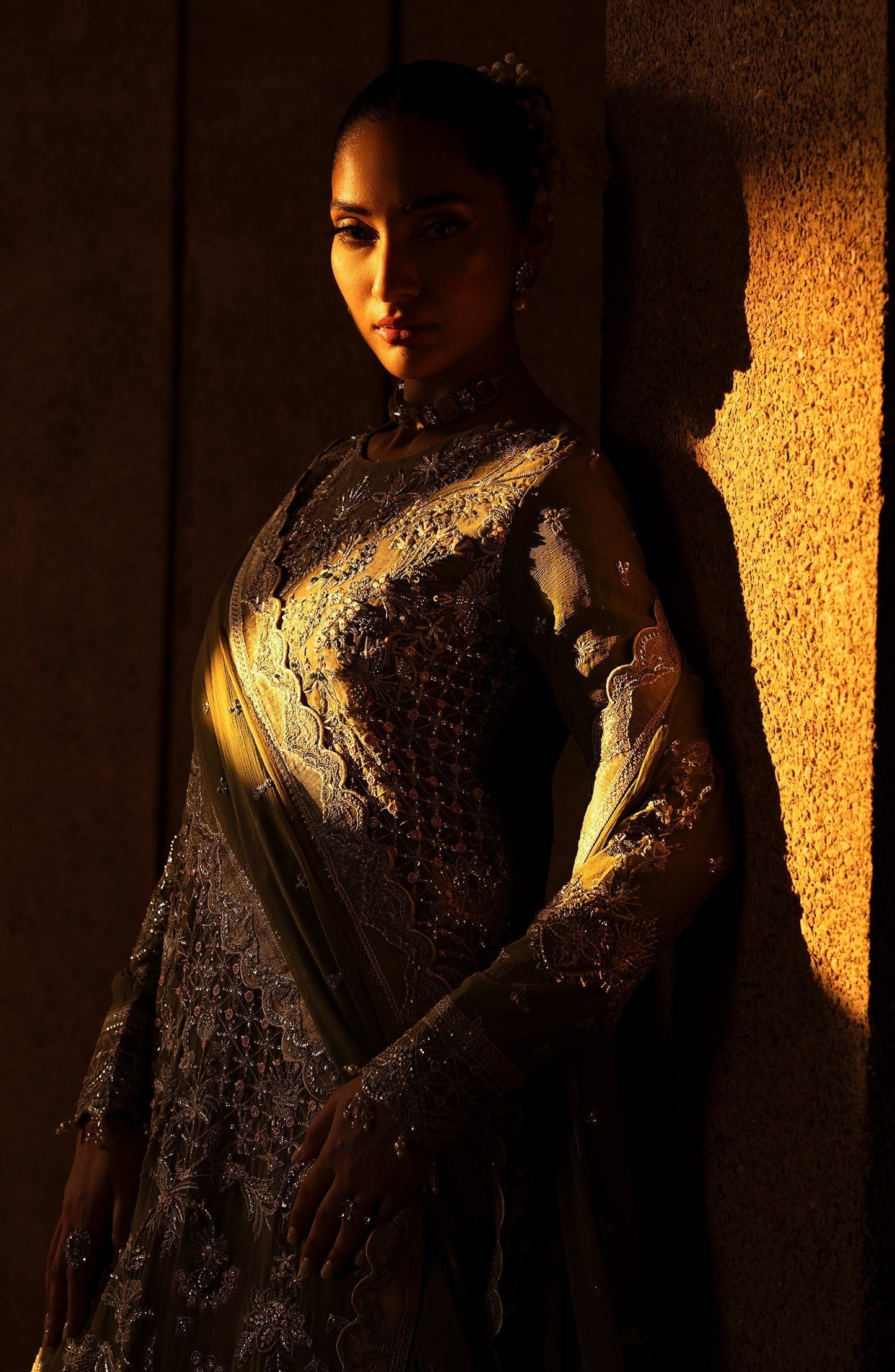 Emaan Adeel | Casabella Wedding Formals | LIORA - Designer Dress with Intricate embroidery and embellishments. Shop elegent wedding dress at Maria Faisal.