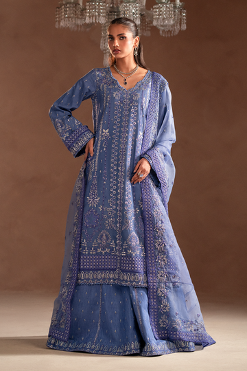 Emaan Adeel | Selene Formals | LUNELLE - Designer Dress with Intricate embroidery and embellishments. Shop elegent wedding dress at Maria Faisal.