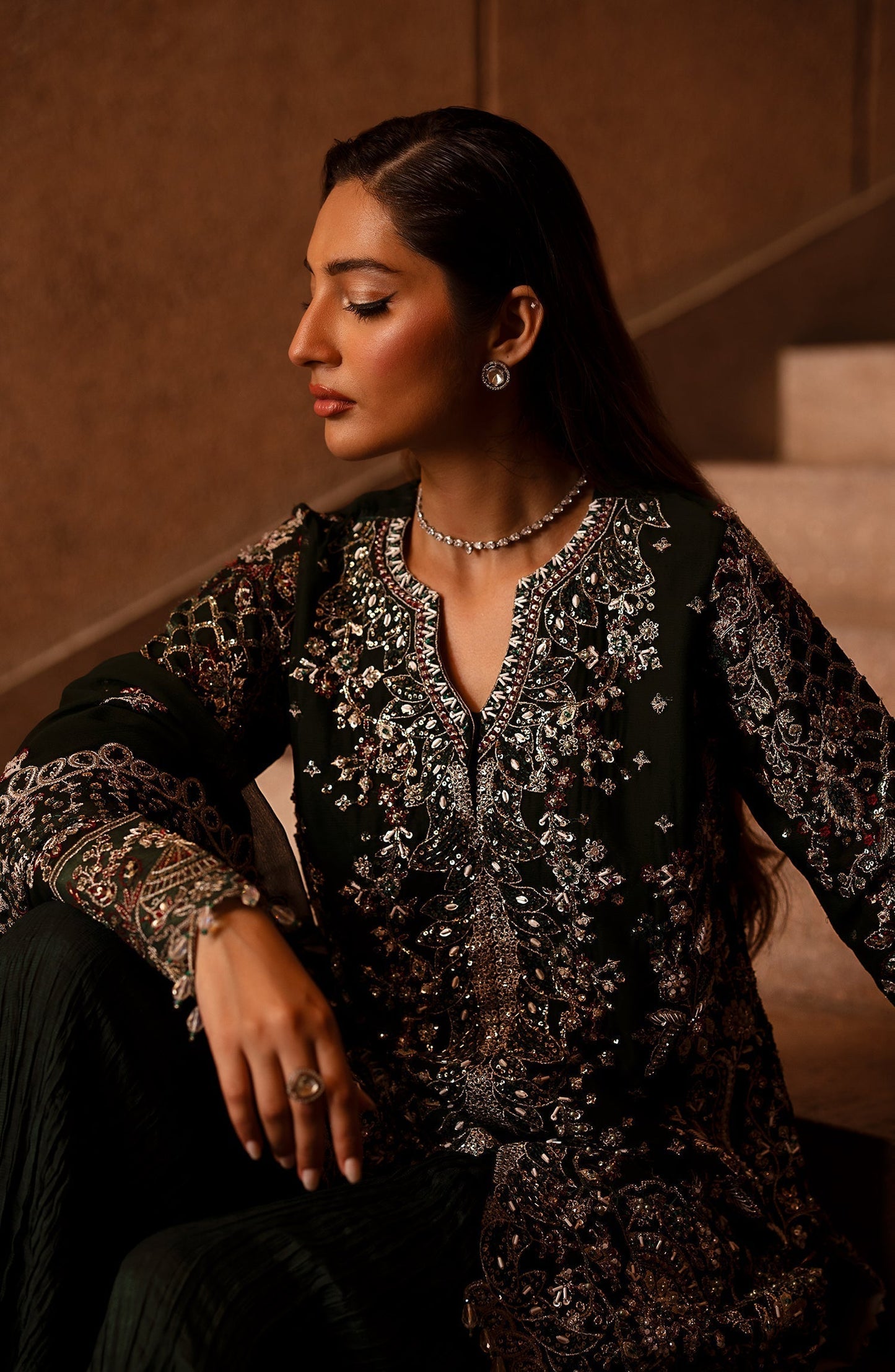 Emaan Adeel | Casabella Wedding Formals | ARISTA - Designer Dress with Intricate embroidery and embellishments. Shop elegent wedding dress at Maria Faisal.
