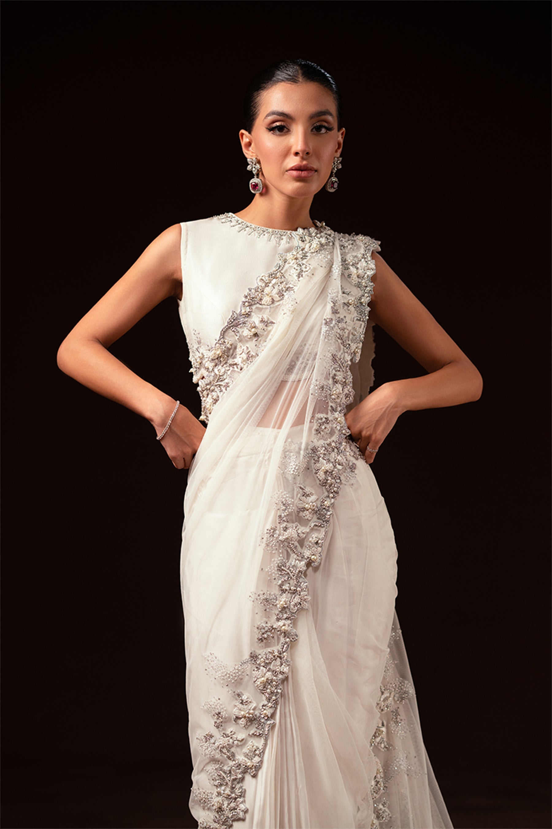 Ayesha and Usman | Celestial Night | Ivory by Maria Faisal - Registered Vendor of : Ayesha and Usman - type : Ladies Clothes - 100% original wedding dresses