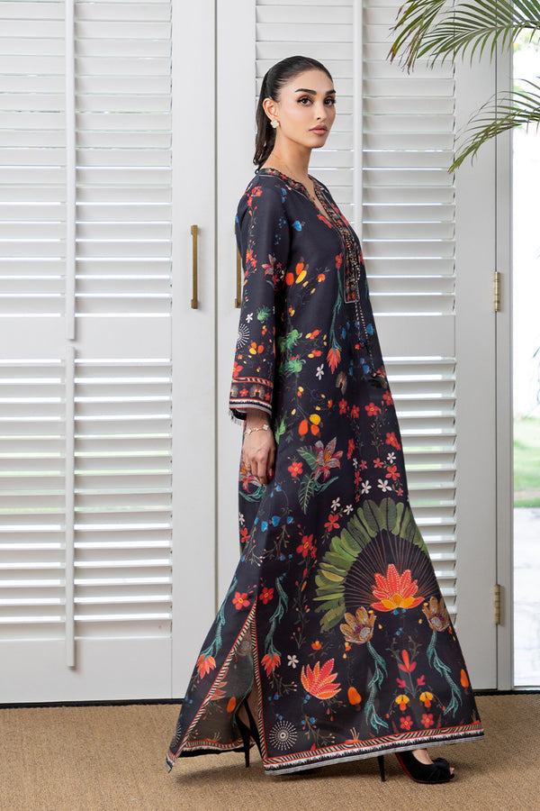Mina Hassan | Signature Prints | Midnight Chic Kaftan
