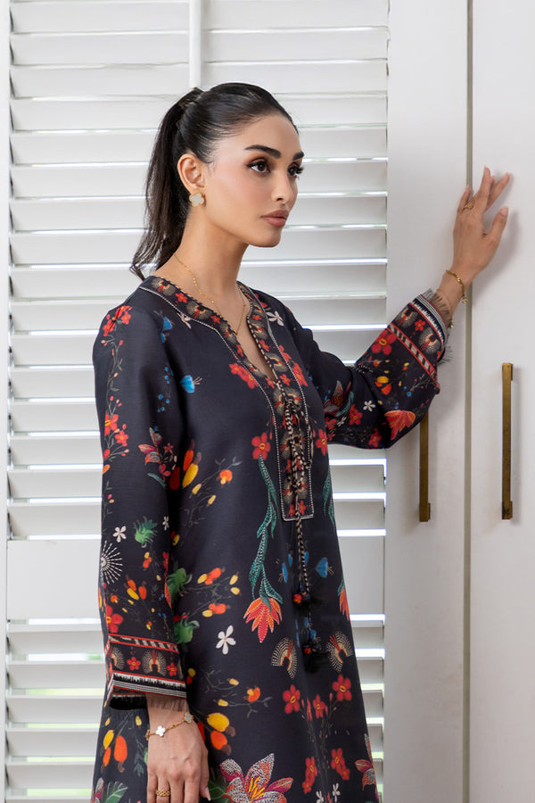 Mina Hassan | Signature Prints | Midnight Chic Kaftan