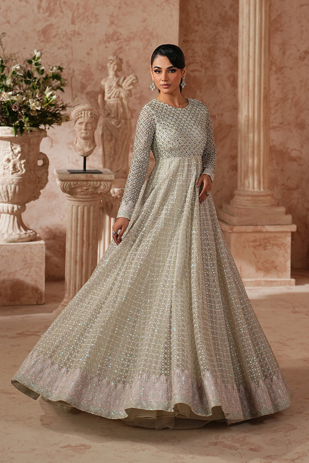 Maryum N Maria | Formal Eid Edit | SAANVI - MWS5950 - Formal Dress - available at Maria Faisal in UK and USA.