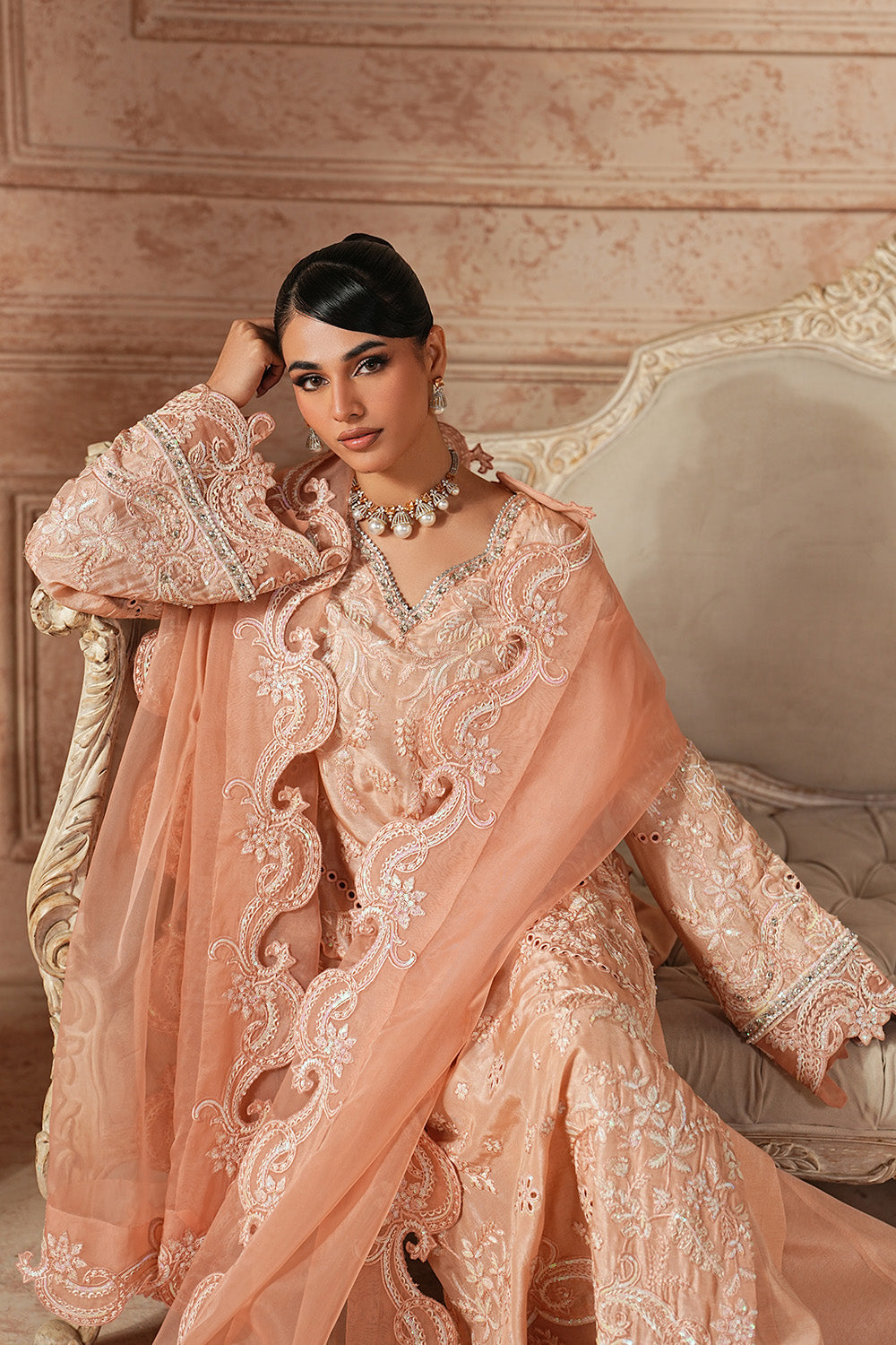 Maryum N Maria | Formal Eid Edit | SAESHA - MWS5952 - Formal Dress - available at Maria Faisal in UK and USA.