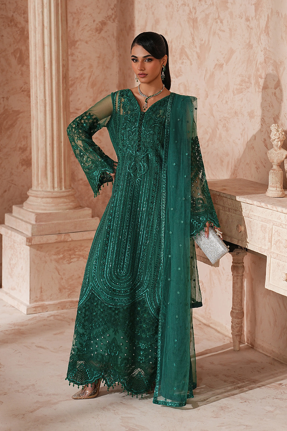 Maryum N Maria | Formal Eid Edit | SASHI - MWS5958 - Formal Dress - available at Maria Faisal in UK and USA.