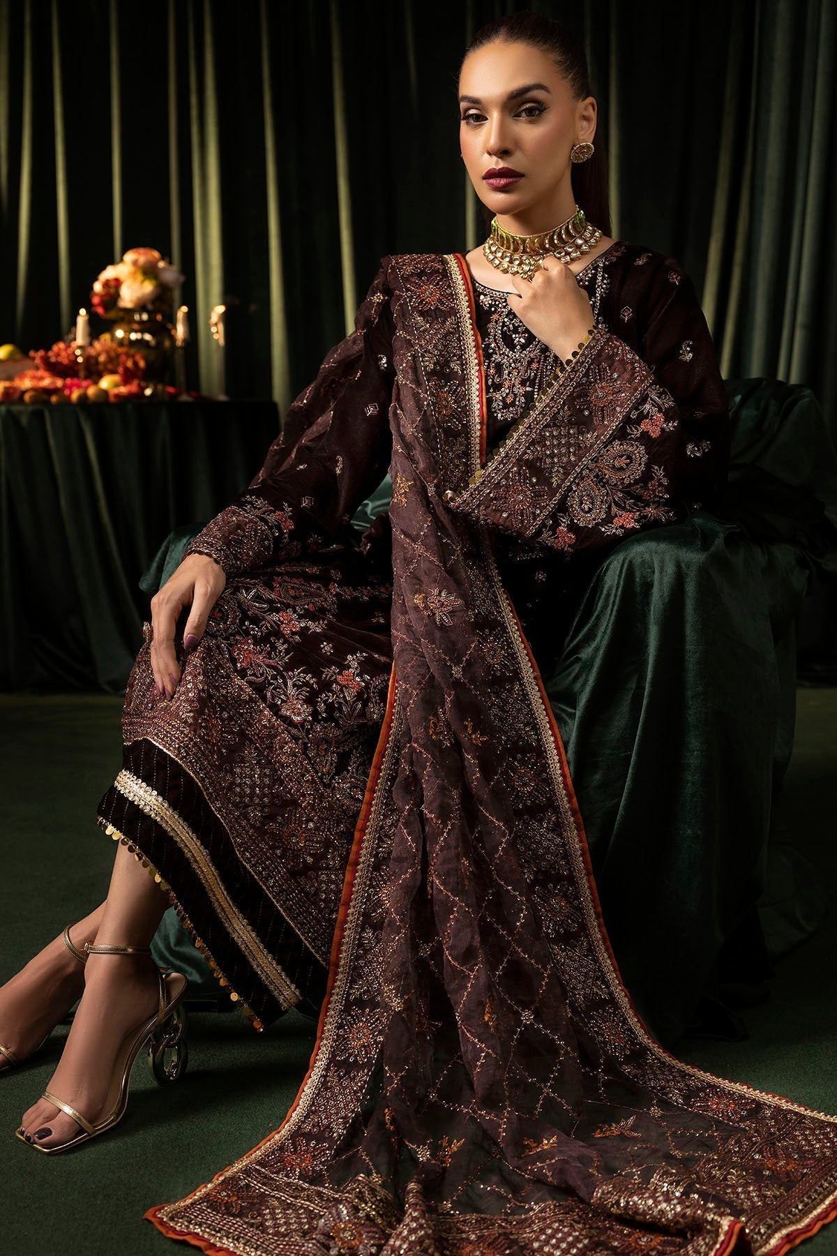 Motifz | Velvet Formals | 5091-AAHANA - Ladies Clothes - Maria Faisal