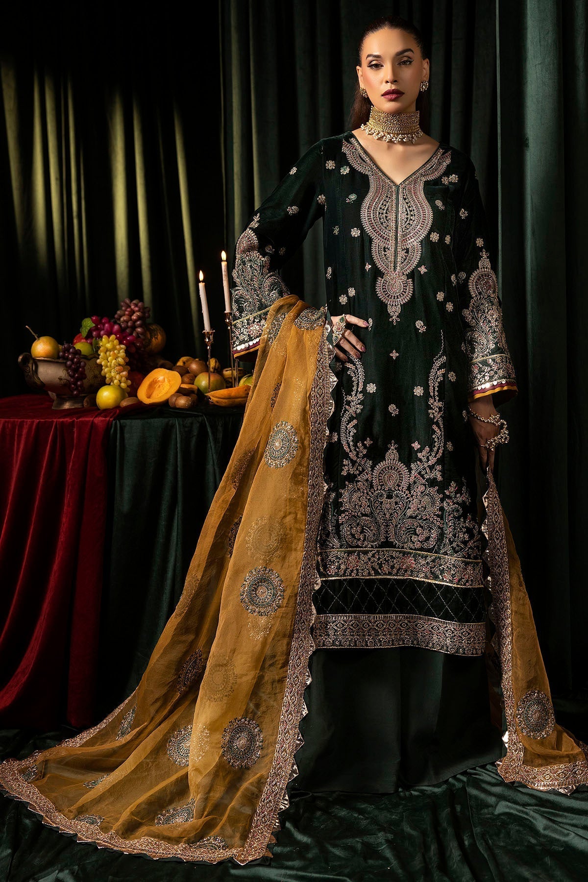 Motifz | Velvet Formals | 5094-YUMNA - Ladies Clothes - Maria Faisal