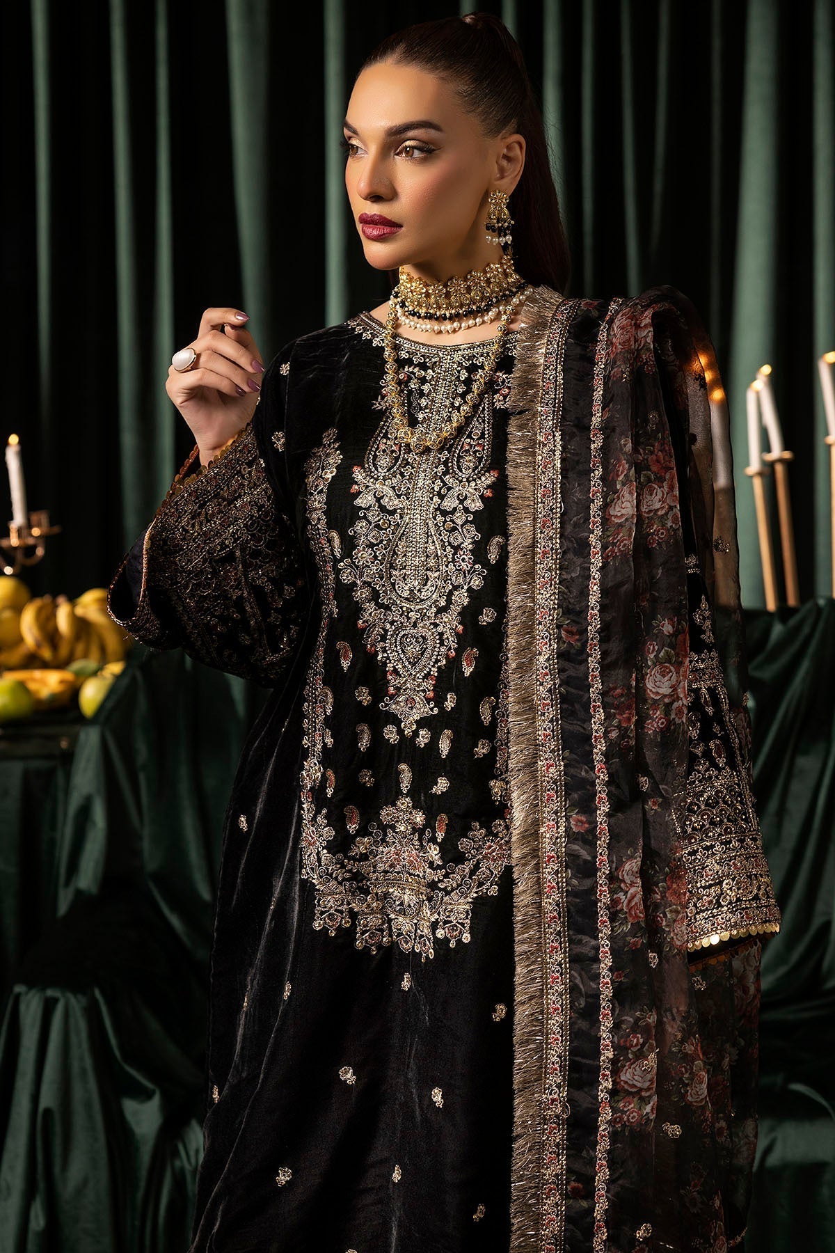 Motifz | Velvet Formals | 5097-TANISHA - Ladies Clothes - Maria Faisal
