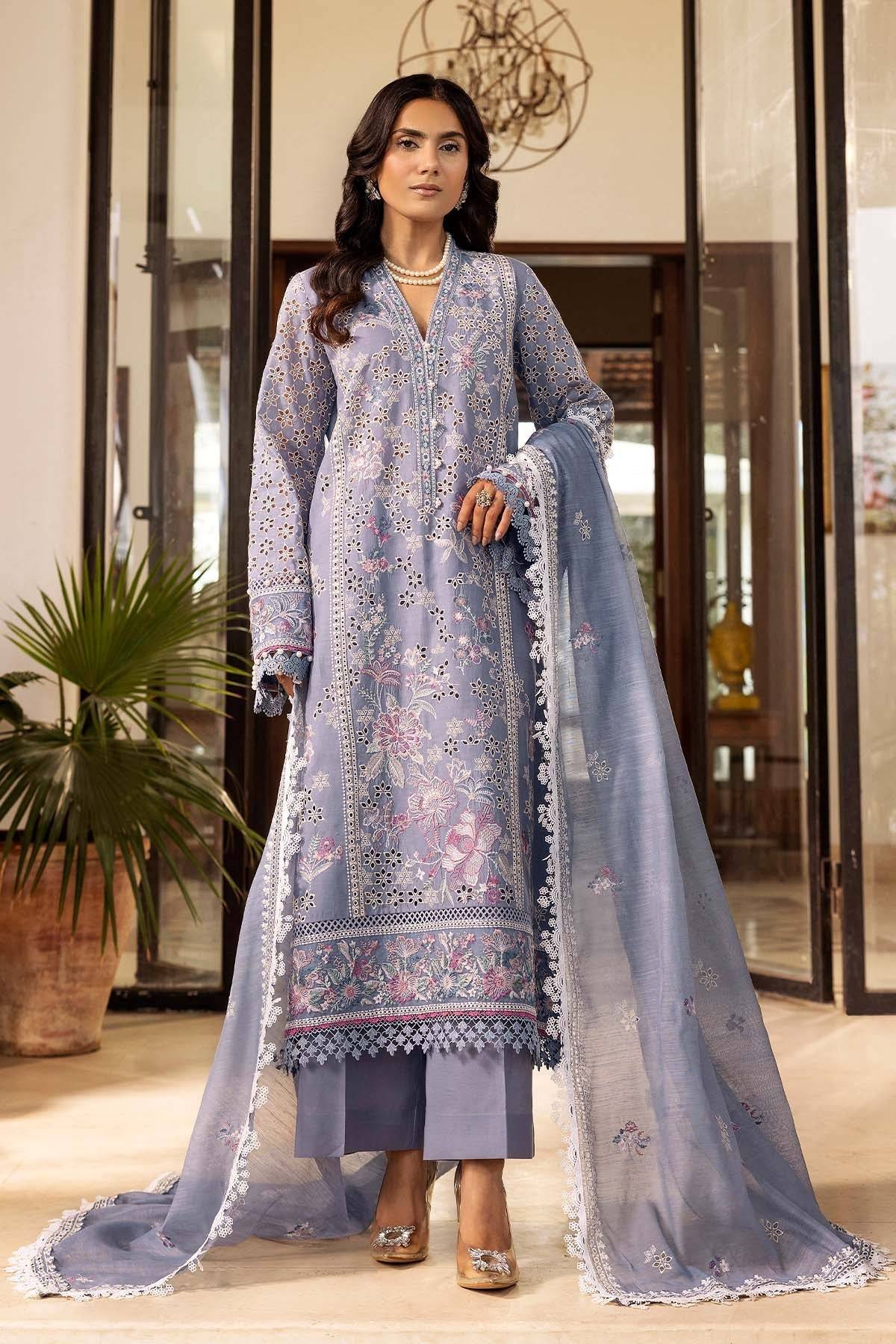 Motifz | Premium Lawn 25 | 5302-ROSALIE by Maria Faisal - Registered Vendor of : Motifz - type : Ladies Clothes - 100% original wedding dresses