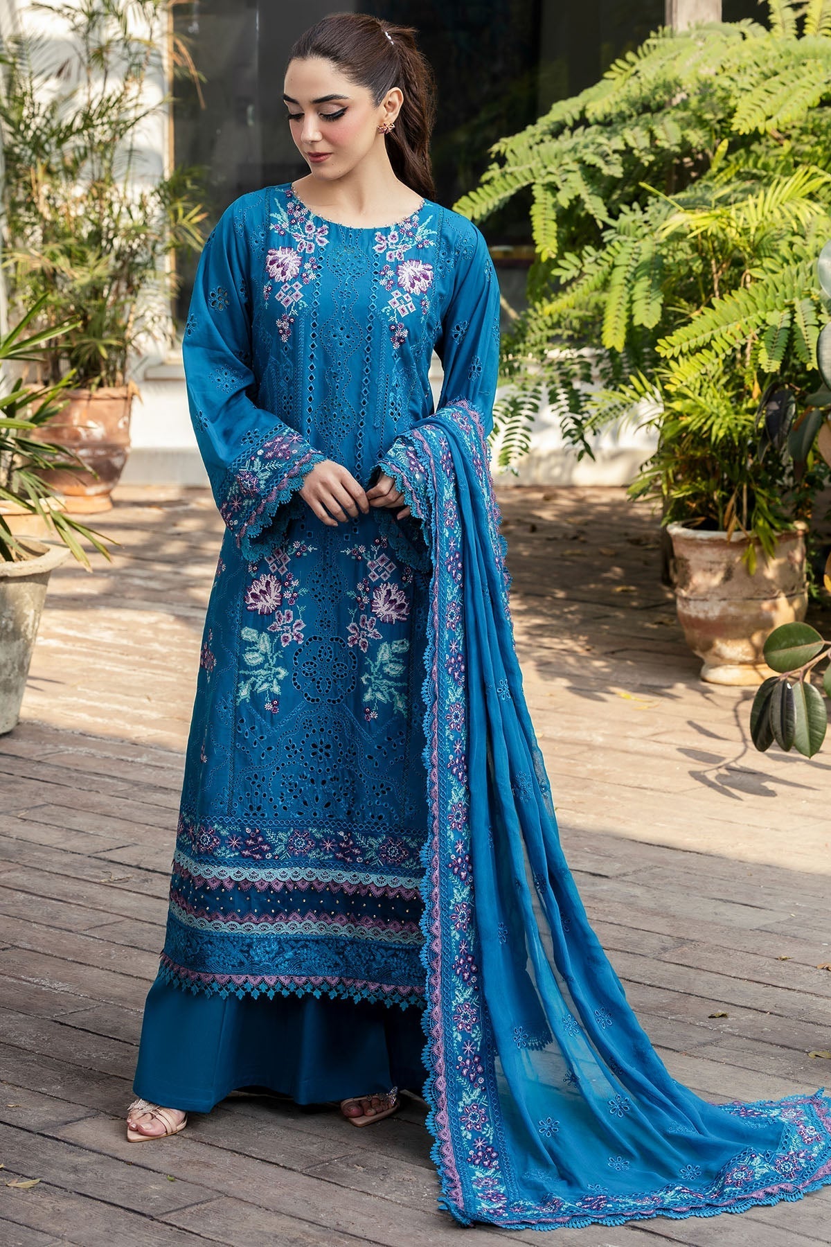 Motifz | Premium Lawn 25 | 5310-MARGO by Maria Faisal - Registered Vendor of : Motifz - type : Ladies Clothes - 100% original wedding dresses