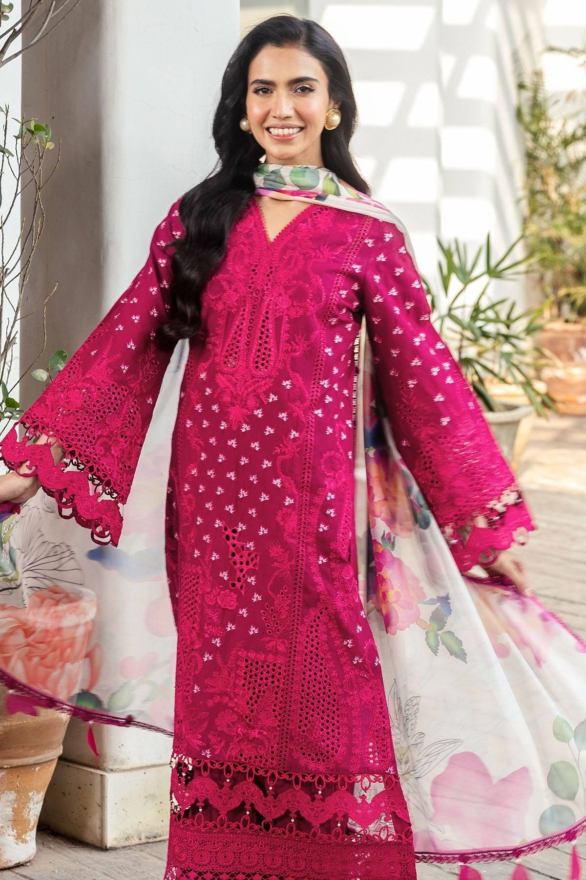 Motifz | Premium Lawn 25 | 5311-LIANA by Maria Faisal - Registered Vendor of : Motifz - type : Ladies Clothes - 100% original wedding dresses