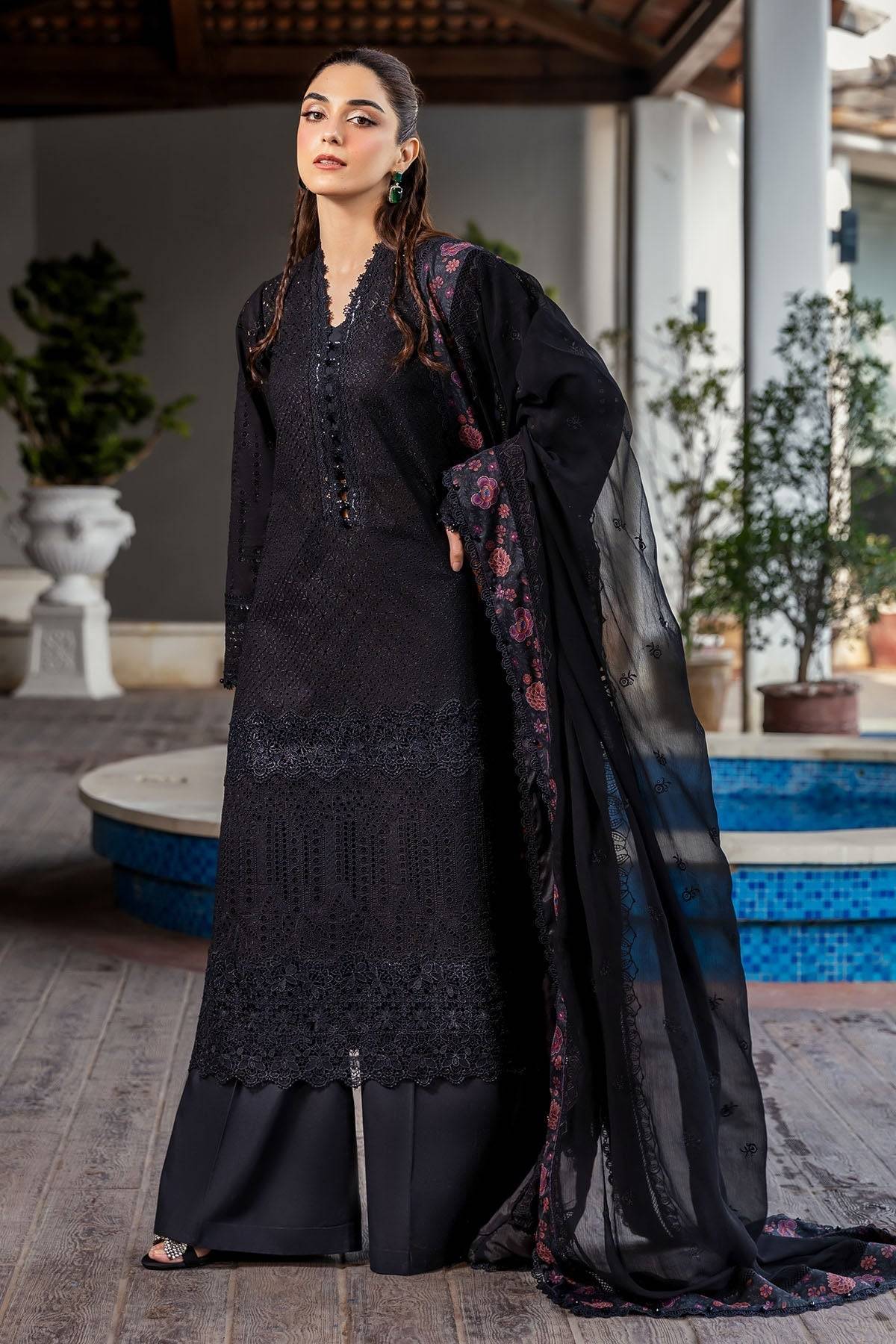 Motifz | Premium Lawn 25 | 5326-COURTNEY by Maria Faisal - Registered Vendor of : Motifz - type : Ladies Clothes - 100% original wedding dresses