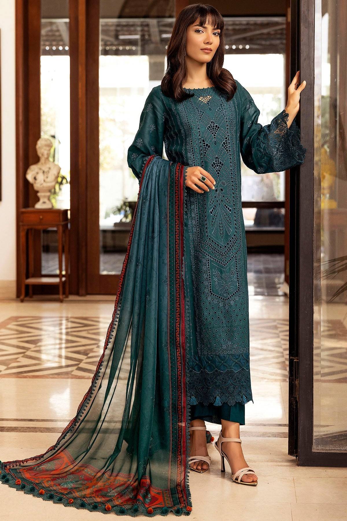 Motifz | Premium Lawn 25 | 5327-PERCY by Maria Faisal - Registered Vendor of : Motifz - type : Ladies Clothes - 100% original wedding dresses
