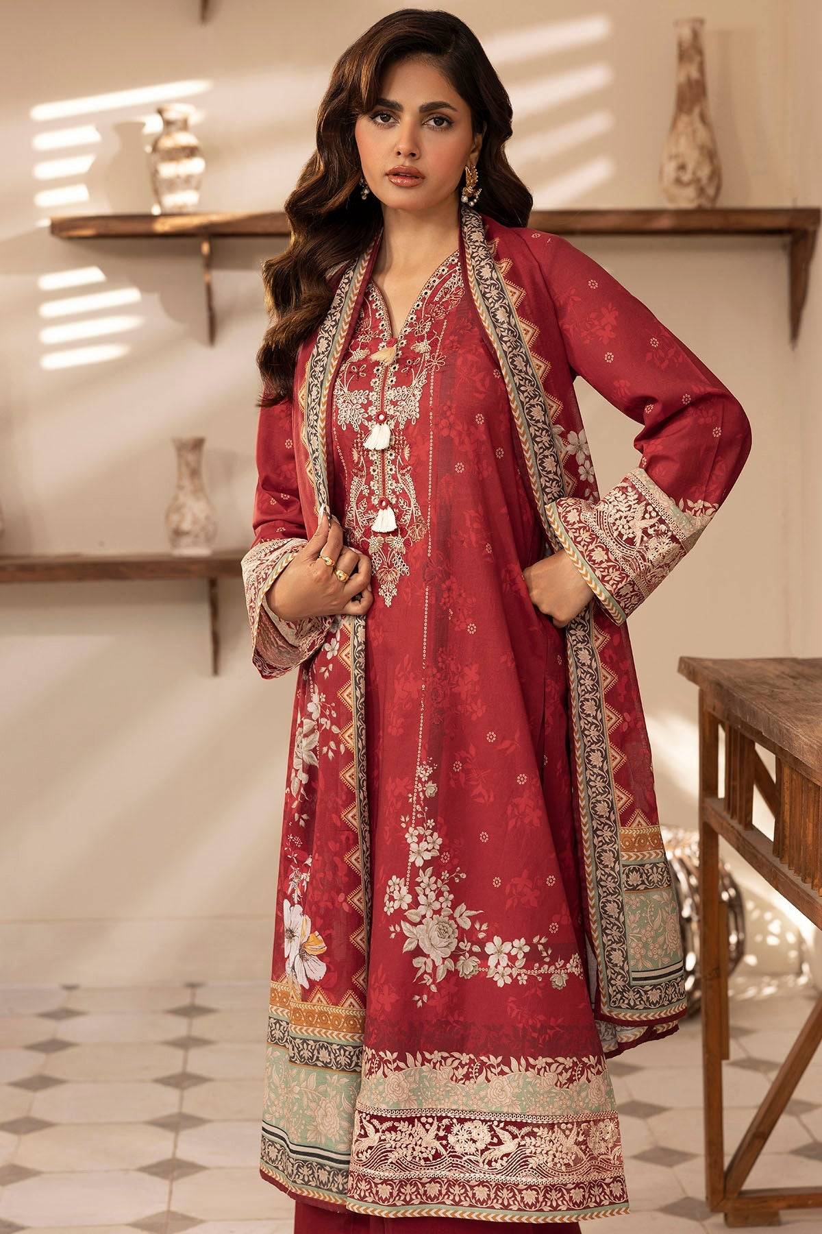 Motifz | Umang Lawn | 5412-EMINE by Maria Faisal - Registered Vendor of : Motifz - type : Ladies Clothes - 100% original wedding dresses